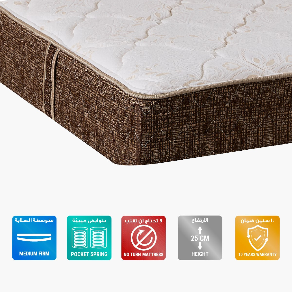 iDeluxe Queen Size Mattress - 140x200x22 cm-hbxbedroom-mattresses-queen-image-2