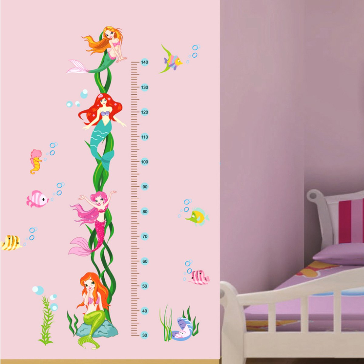 ملصق حائط لمخطط نمو بطبعات حورية البحرمن كريست - 50x70 سم-hbxhomeware-hbxkidsandyouth-image-1