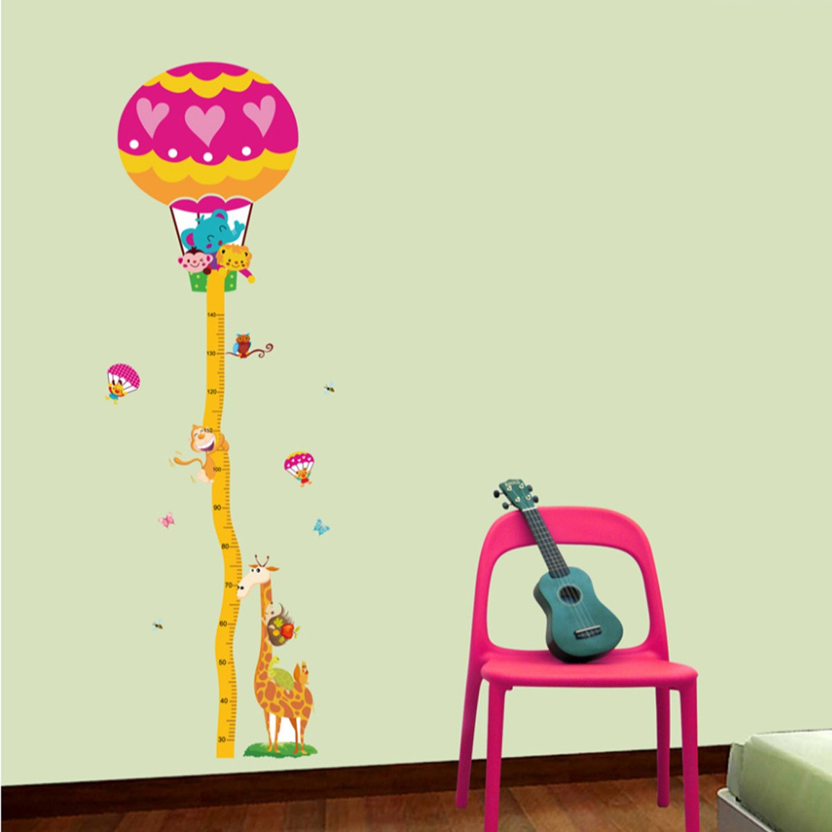 ملصق حائط بطبعة مخطط نمو على شكل منطاد من كريست - 50x70 سم-hbxhomeware-hbxkidsandyouth-image-1