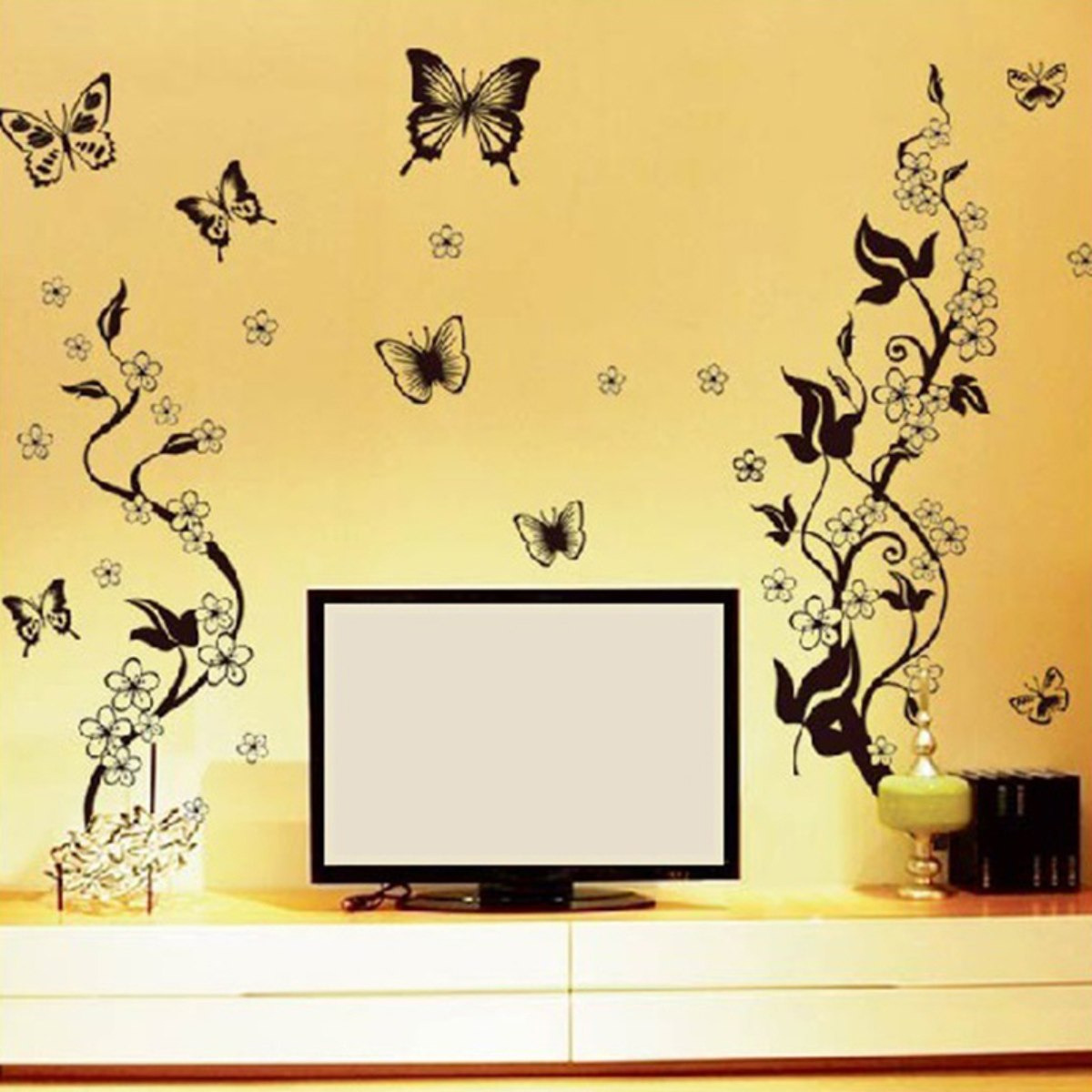 ملصق حائط بطبعات فراشات من كريست - 60x90 سم-hbxhomeware-hbxkidsandyouth-image-1