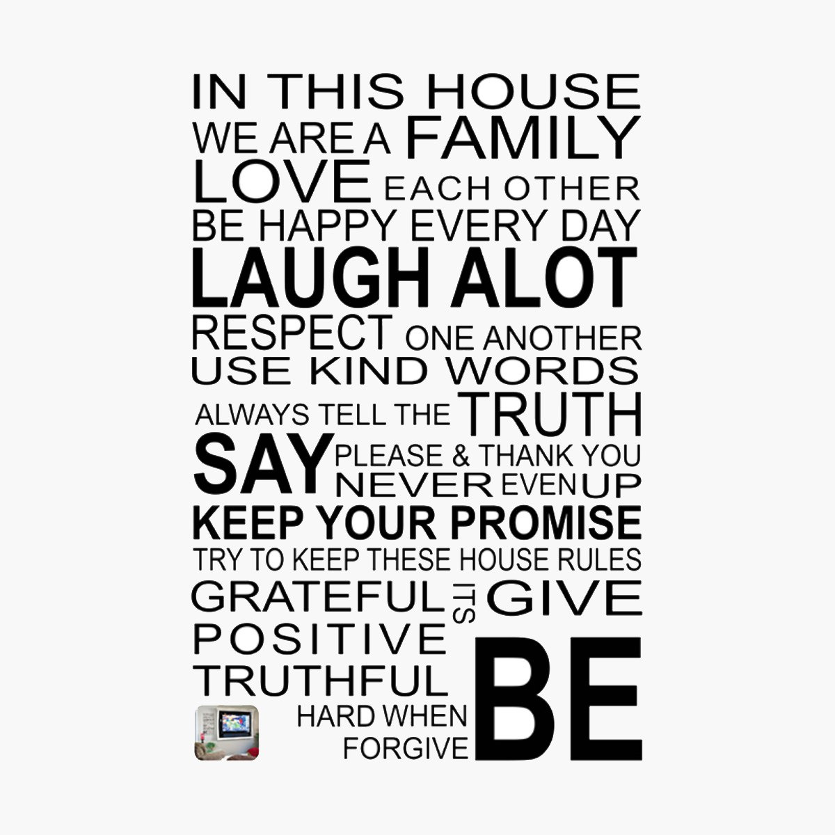 Crest We are a Family Slogan Wall Decal - 60x90 cm-hbxhomeware-hbxkidsandyouth-image-2