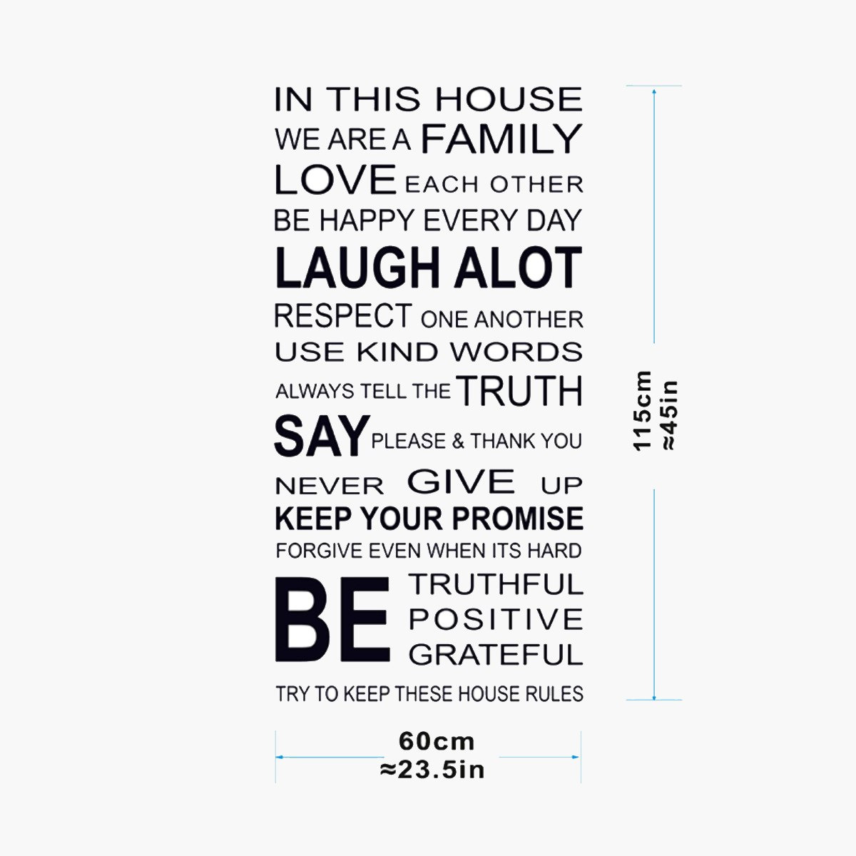 Crest We are a Family Slogan Wall Decal - 60x90 cm-hbxhomeware-hbxkidsandyouth-image-3