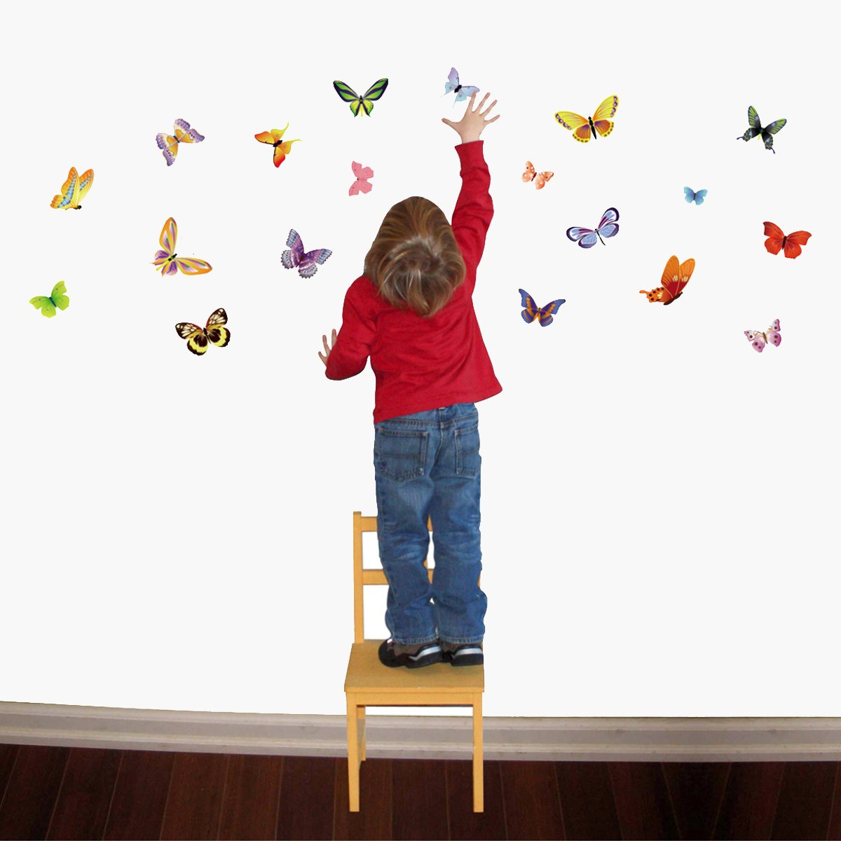ملصق حائط بطبعات فراشات من كريست - 50x70 سم-hbxhomeware-hbxkidsandyouth-image-1