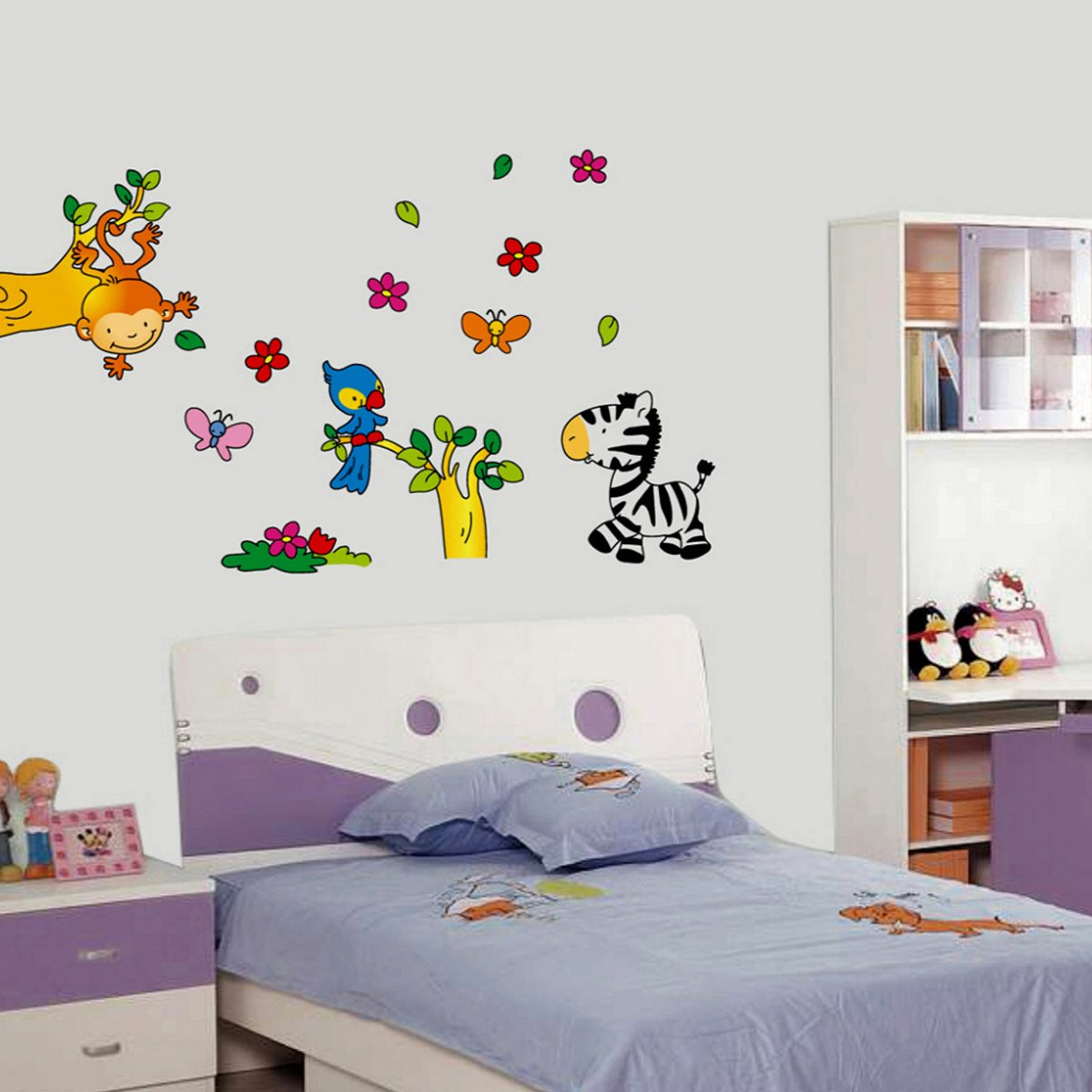 ملصق حائط بطبعات حيوانات مرحة من كريست - 50x70 سم-hbxhomeware-hbxkidsandyouth-image-1