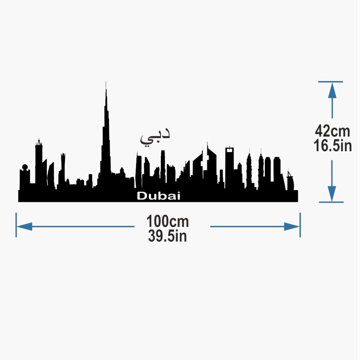 ملصق حائط بطبعات دبي من كريست - 50x70 سم-hbxhomeware-hbxkidsandyouth-image-2