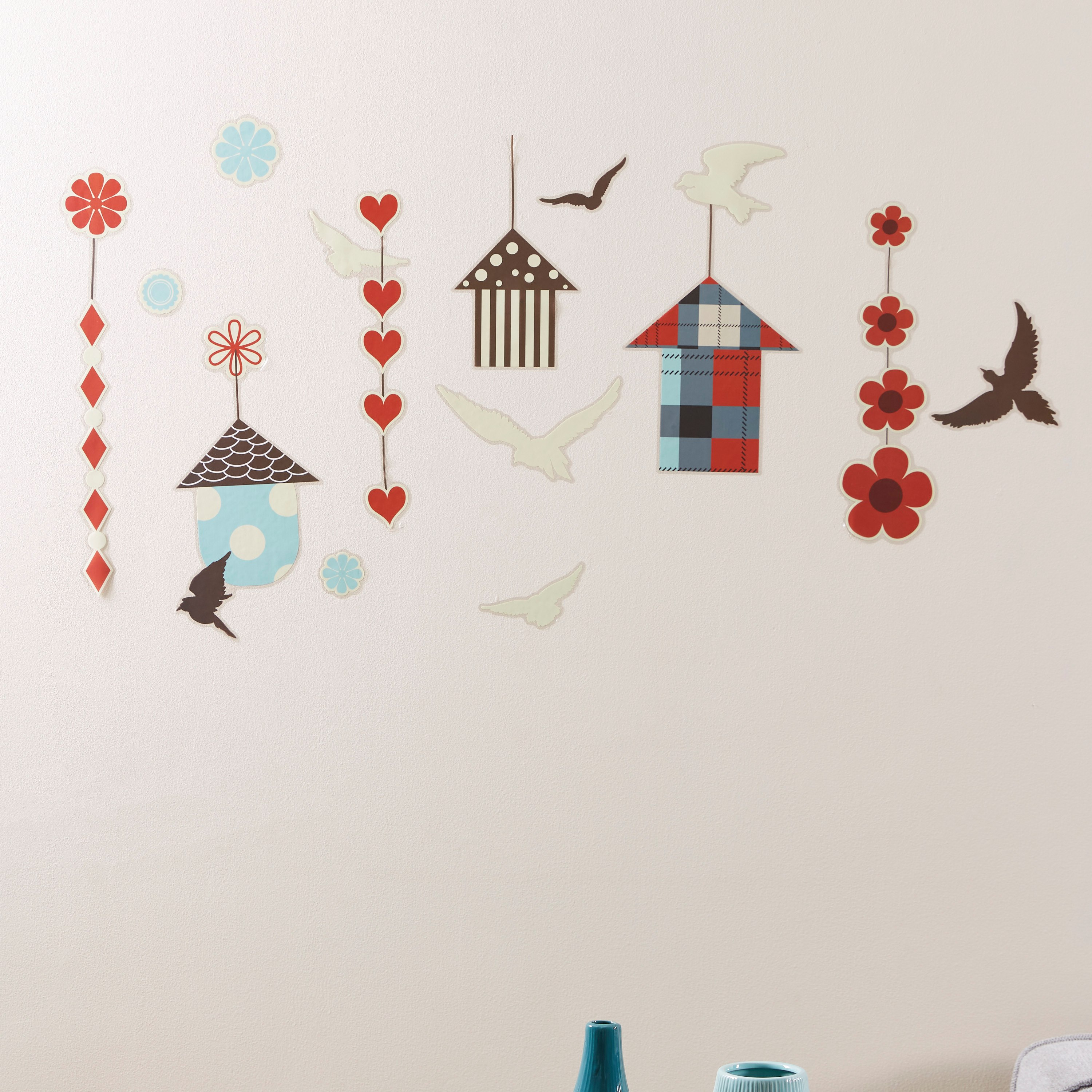 ملصق حائط بتصميم منزل العصافير من كريست - 50x70 سم-hbxhomeware-hbxkidsandyouth-image-1