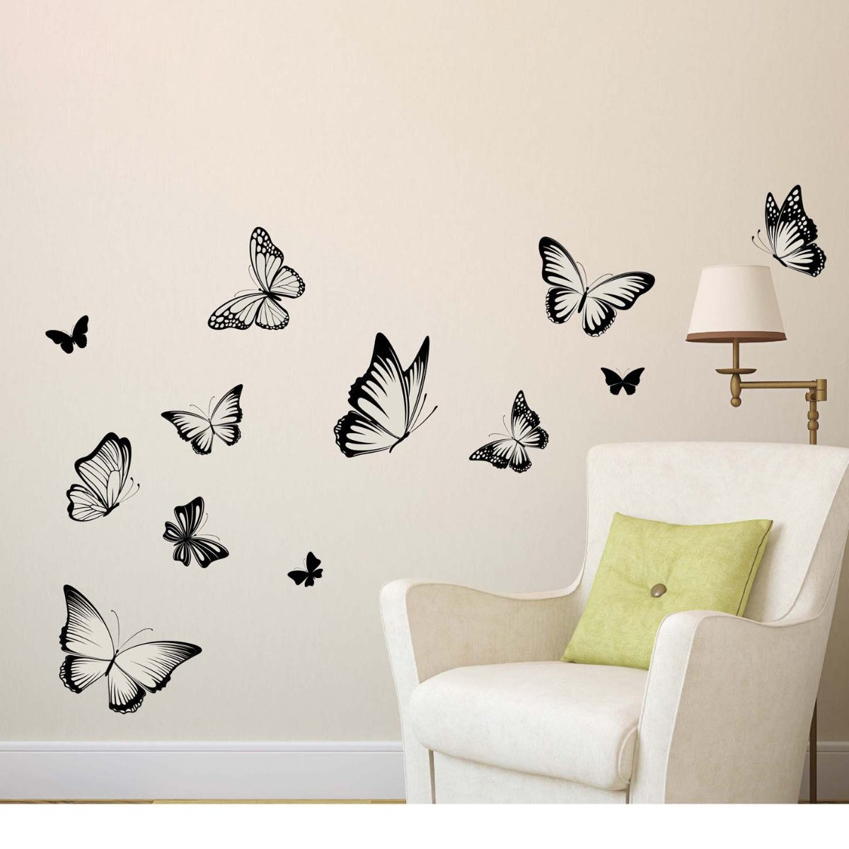 ملصق حائط بطبعات فراشات من كريست - 50x70 سم-hbxhomeware-hbxkidsandyouth-image-1