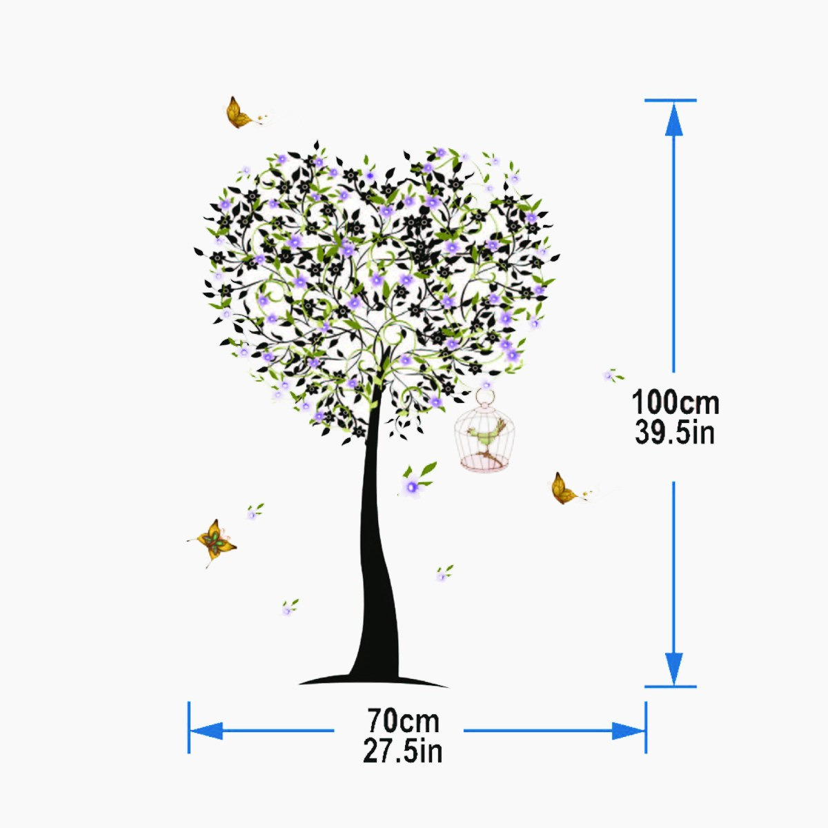ملصق حائط بطبعات شجرة من كريست - 50x70 سم-hbxhomeware-hbxkidsandyouth-image-3