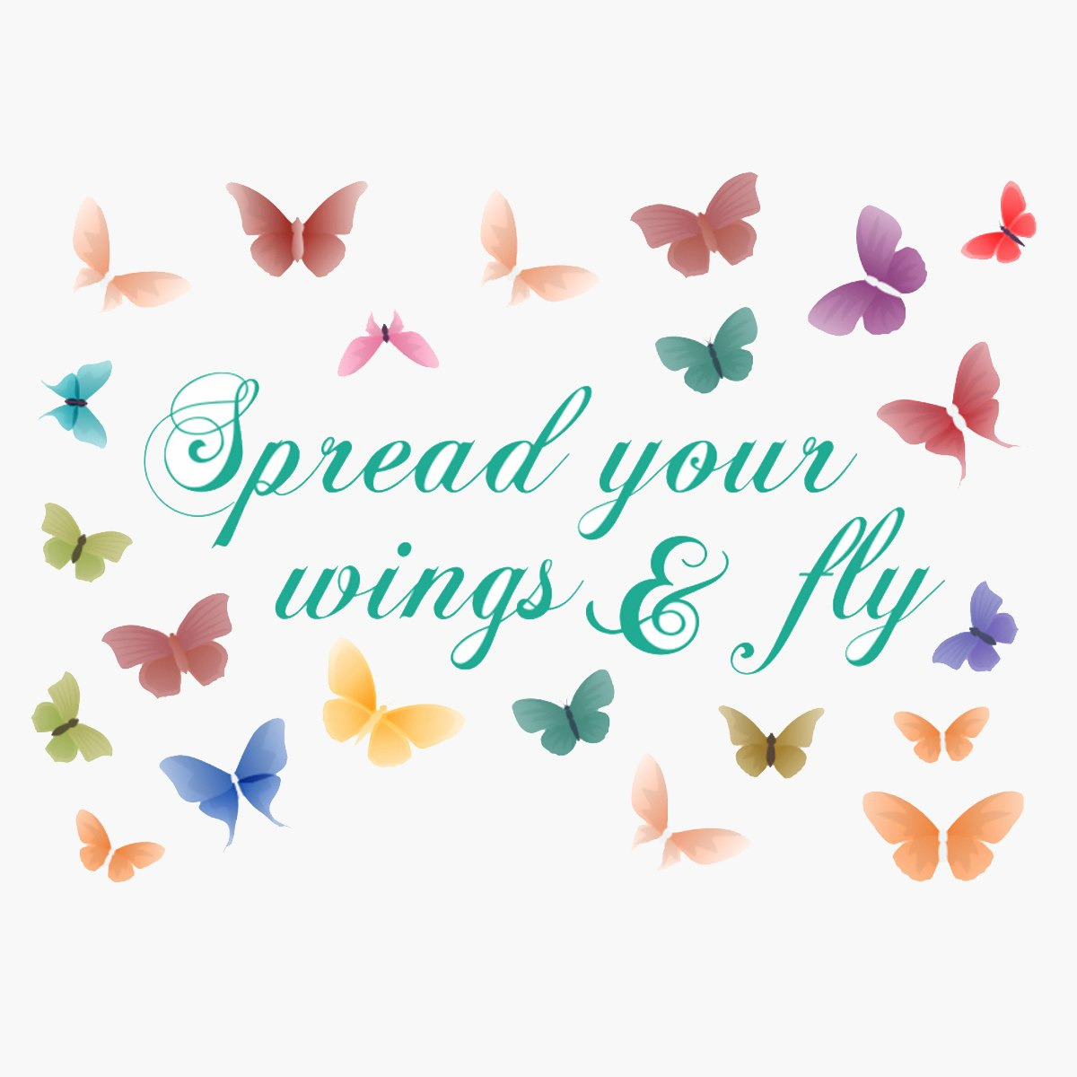 ملصق حائط بطبعات فراشة من كريست - 50x70 سم-hbxhomeware-hbxkidsandyouth-image-2