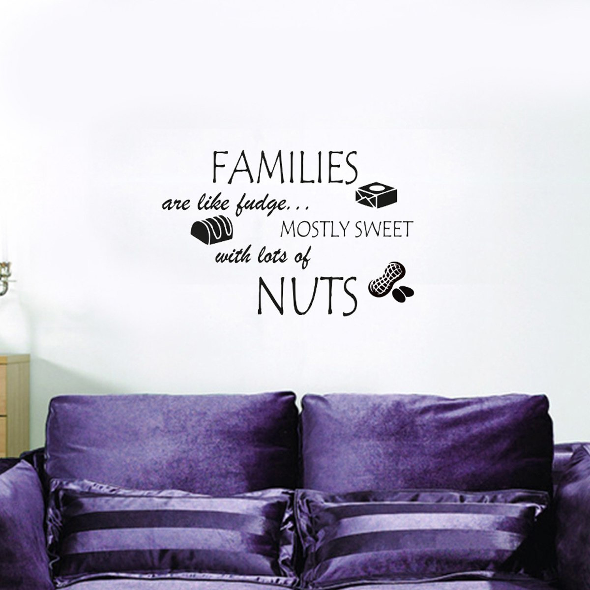 Crest Families Are Like Fudge Wall Decal - 50x70 cm-hbxhomeware-hbxkidsandyouth-image-1
