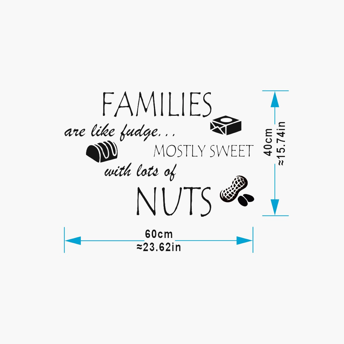 Crest Families Are Like Fudge Wall Decal - 50x70 cm-hbxhomeware-hbxkidsandyouth-image-3