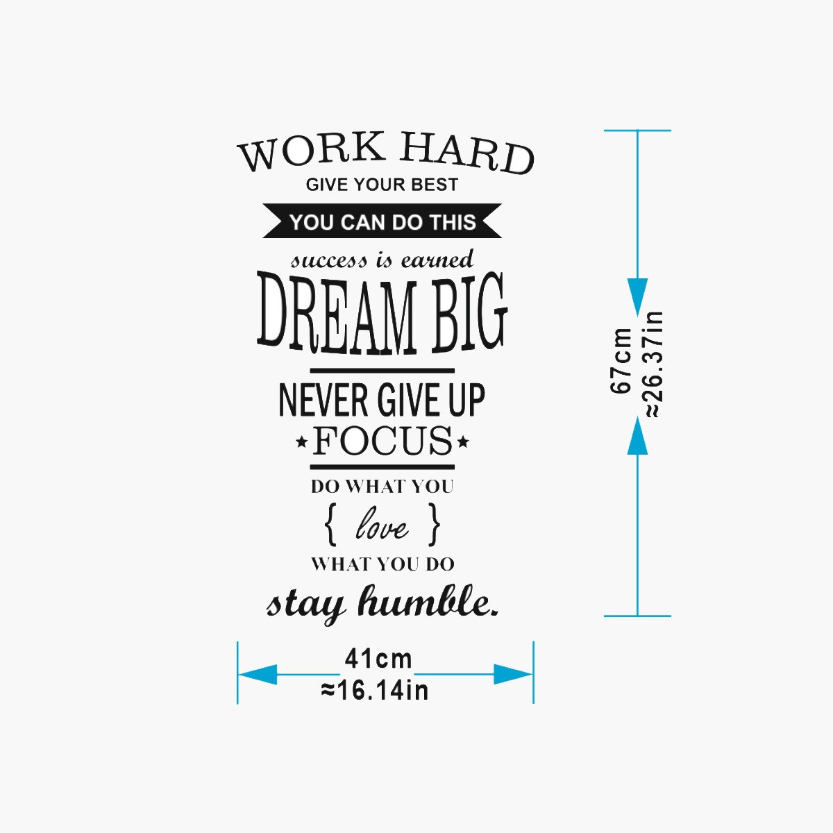 ملصق حائط بطبعات نصية من كريست - 50x70 سم-hbxhomeware-hbxkidsandyouth-image-3
