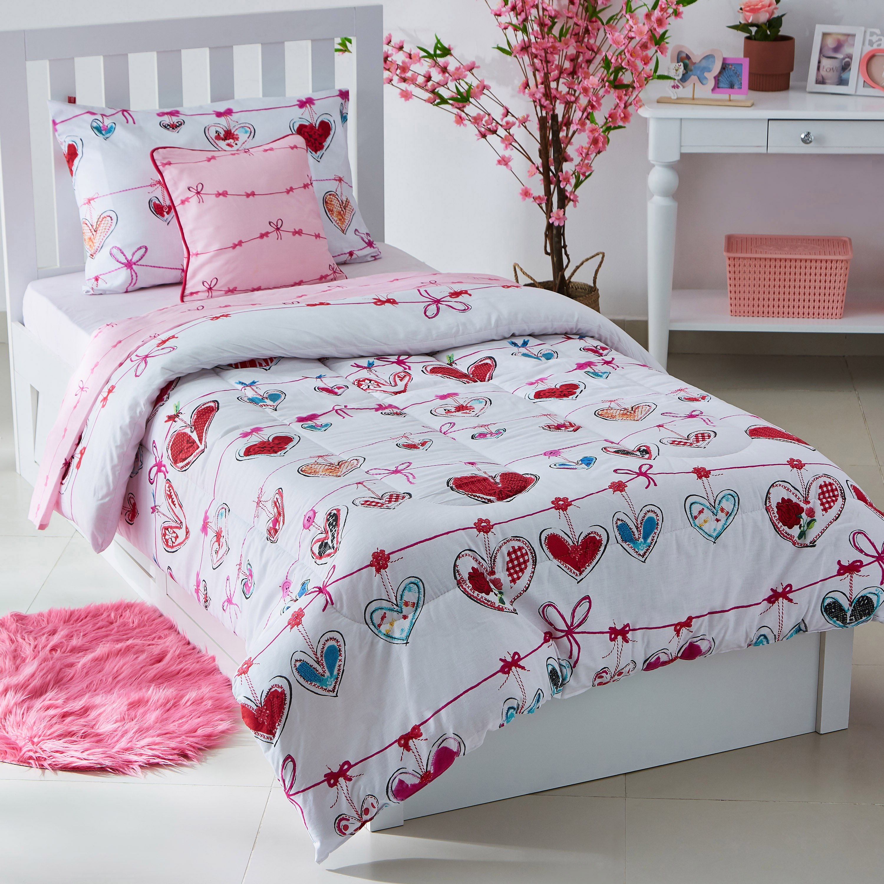 طقم لحاف مزدوج 4 قطع جارلند من إلفيش - 160x220 سم-hbxhomeware-hbxkidsandyouth-image-1