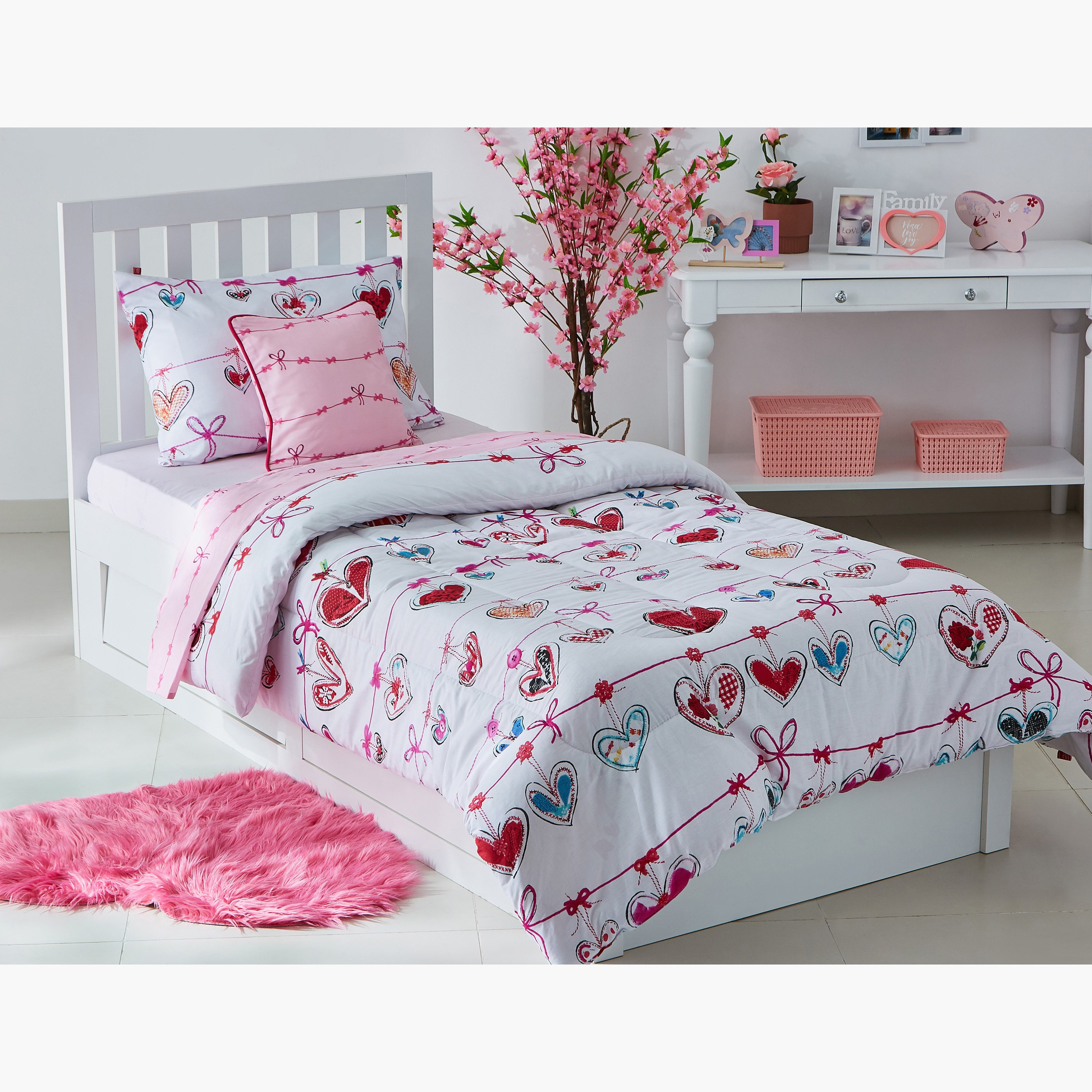 طقم لحاف مزدوج 4 قطع جارلند من إلفيش - 160x220 سم-hbxhomeware-hbxkidsandyouth-image-7
