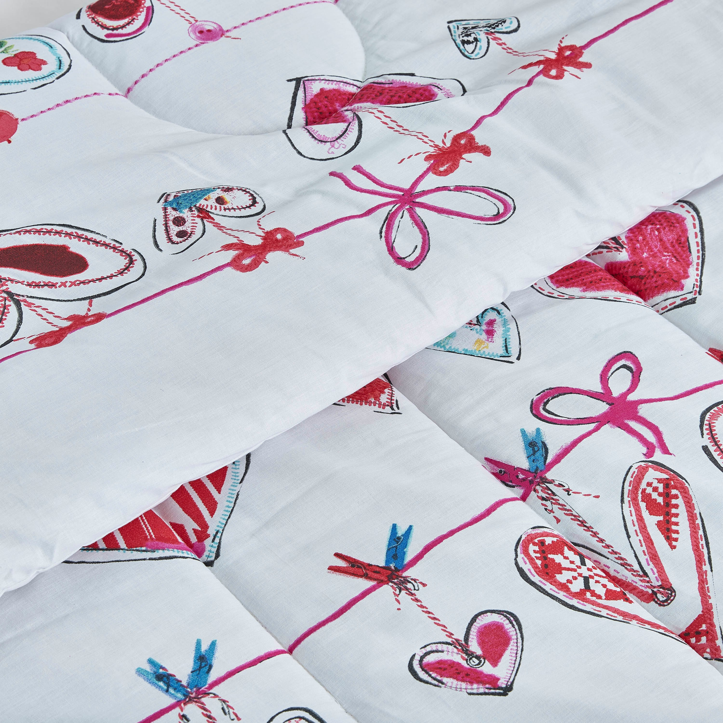 طقم لحاف فردي قطعتين من إلفيش جارلاند - 135x220 سم-hbxhomeware-hbxkidsandyouth-image-4
