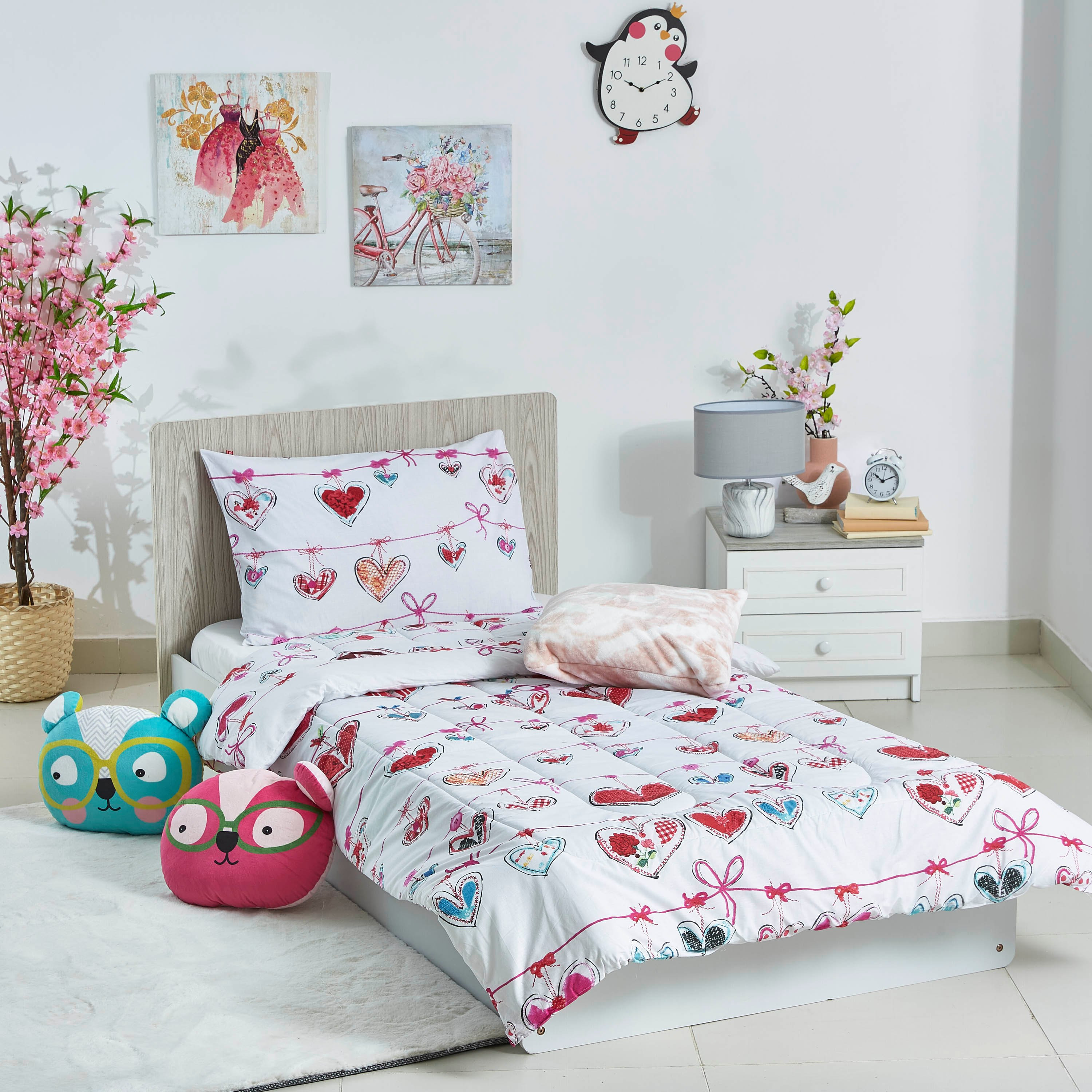 طقم لحاف فردي قطعتين من إلفيش جارلاند - 135x220 سم-hbxhomeware-hbxkidsandyouth-image-5