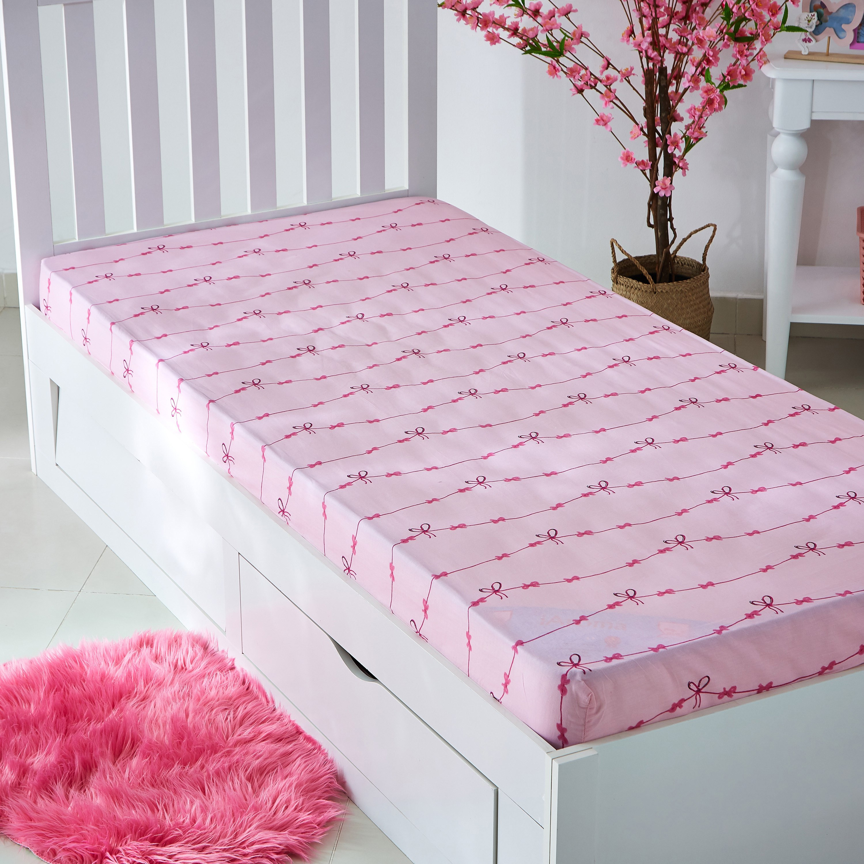 شرشف مطاطي فردي من إلفيش جارلاند - 90x200 سم-hbxhomeware-hbxkidsandyouth-image-1