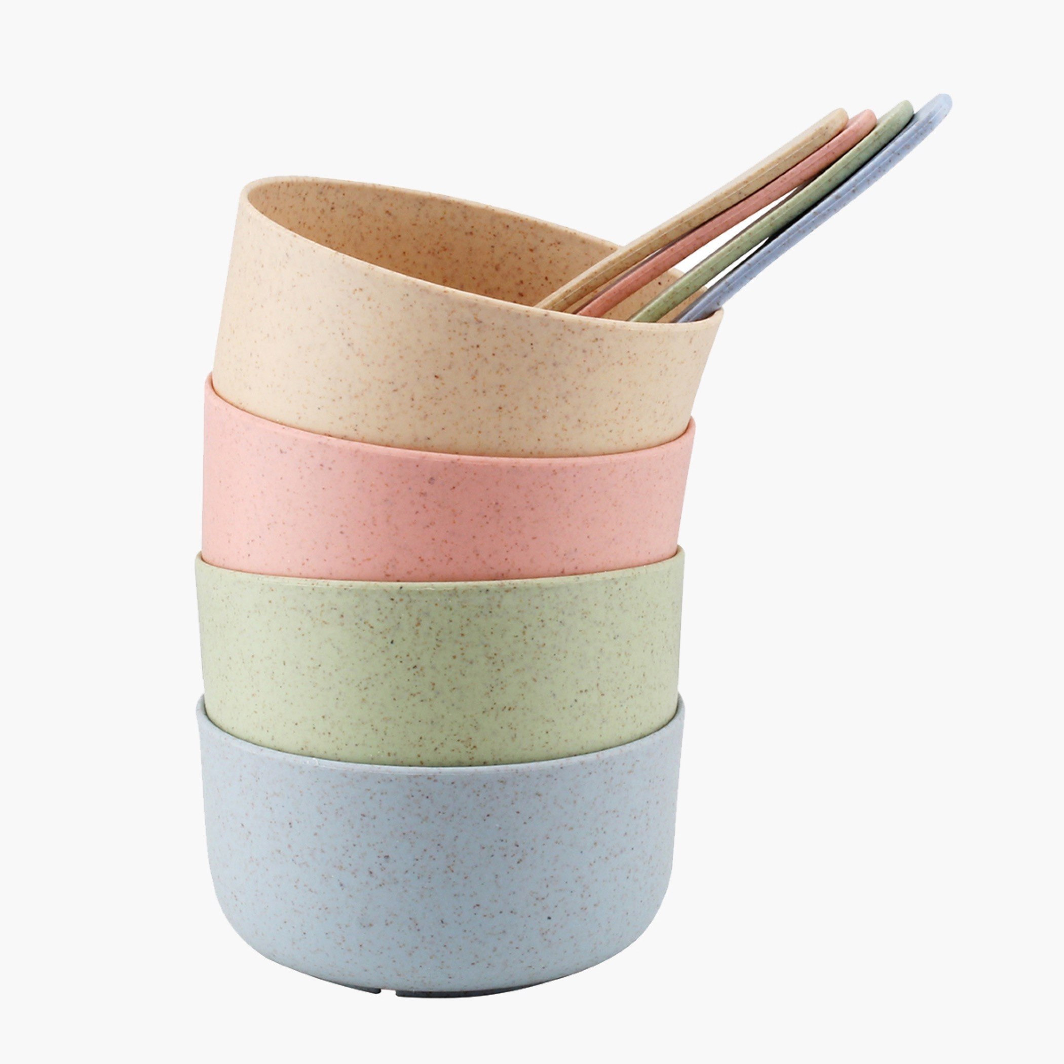 طقم أوعية وملاعق من قش القمح الصديق للبيئة - 8 قطع-hbxhomeware-hbxkidsandyouth-image-2