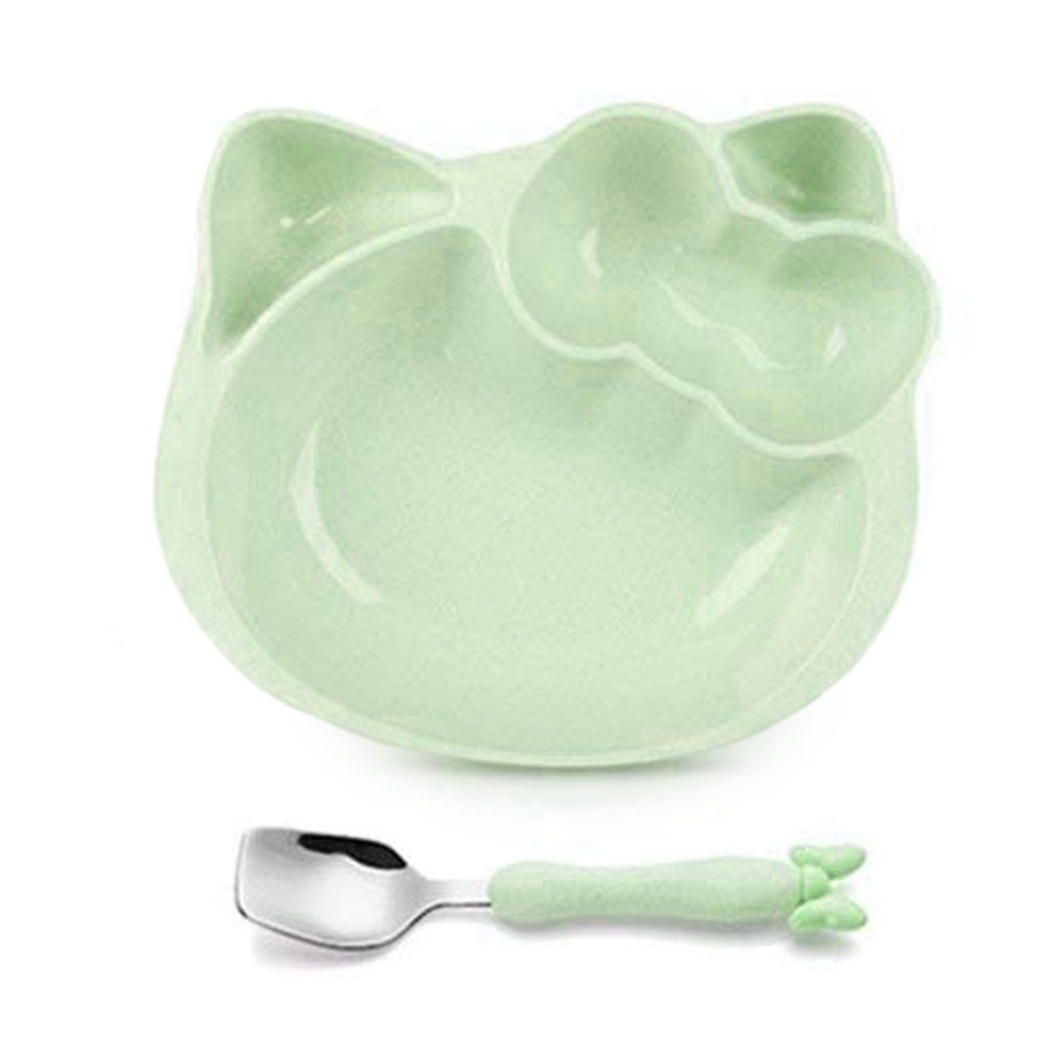 طقم صحن وملعقة من قش القمح الصديق للبيئة - قطعتين-hbxhomeware-hbxkidsandyouth-image-2