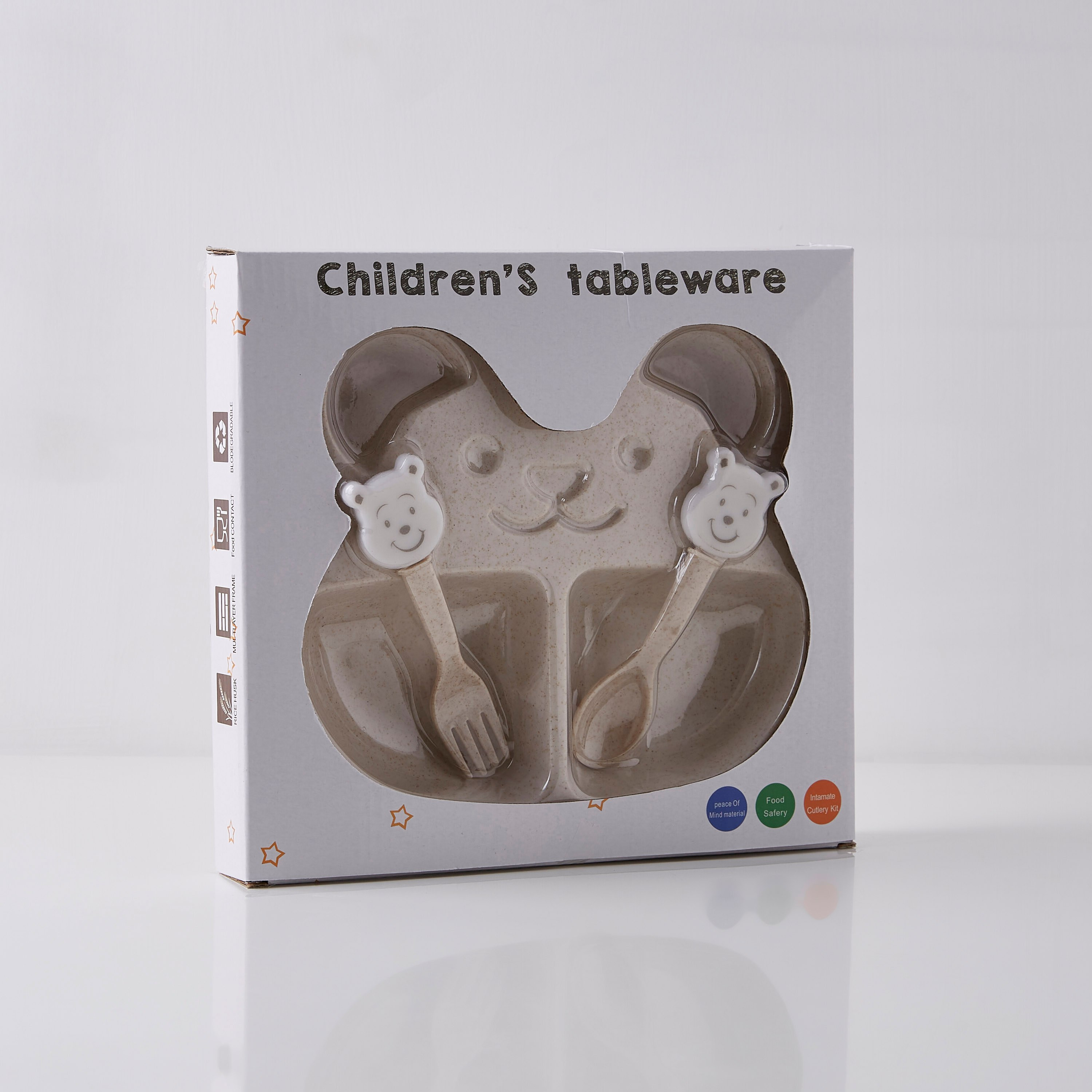 ملعقة وشوكة مع صحن من قش القمح صديقة البيئة-hbxhomeware-hbxkidsandyouth-image-4
