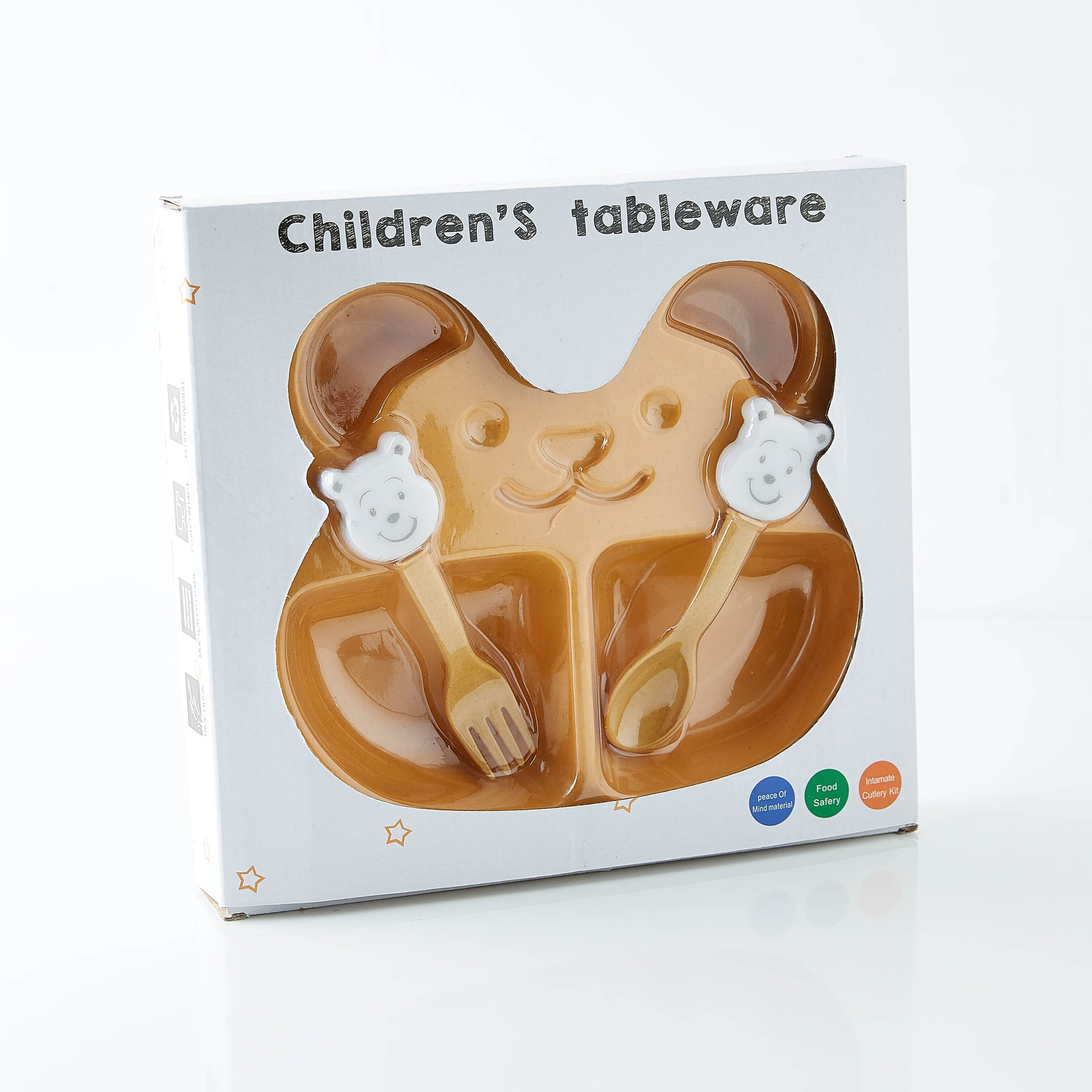 طقم ملعقة وشوكة مع صحن من قش القمح صديقة البيئة - قطعتين-hbxhomeware-hbxkidsandyouth-image-4