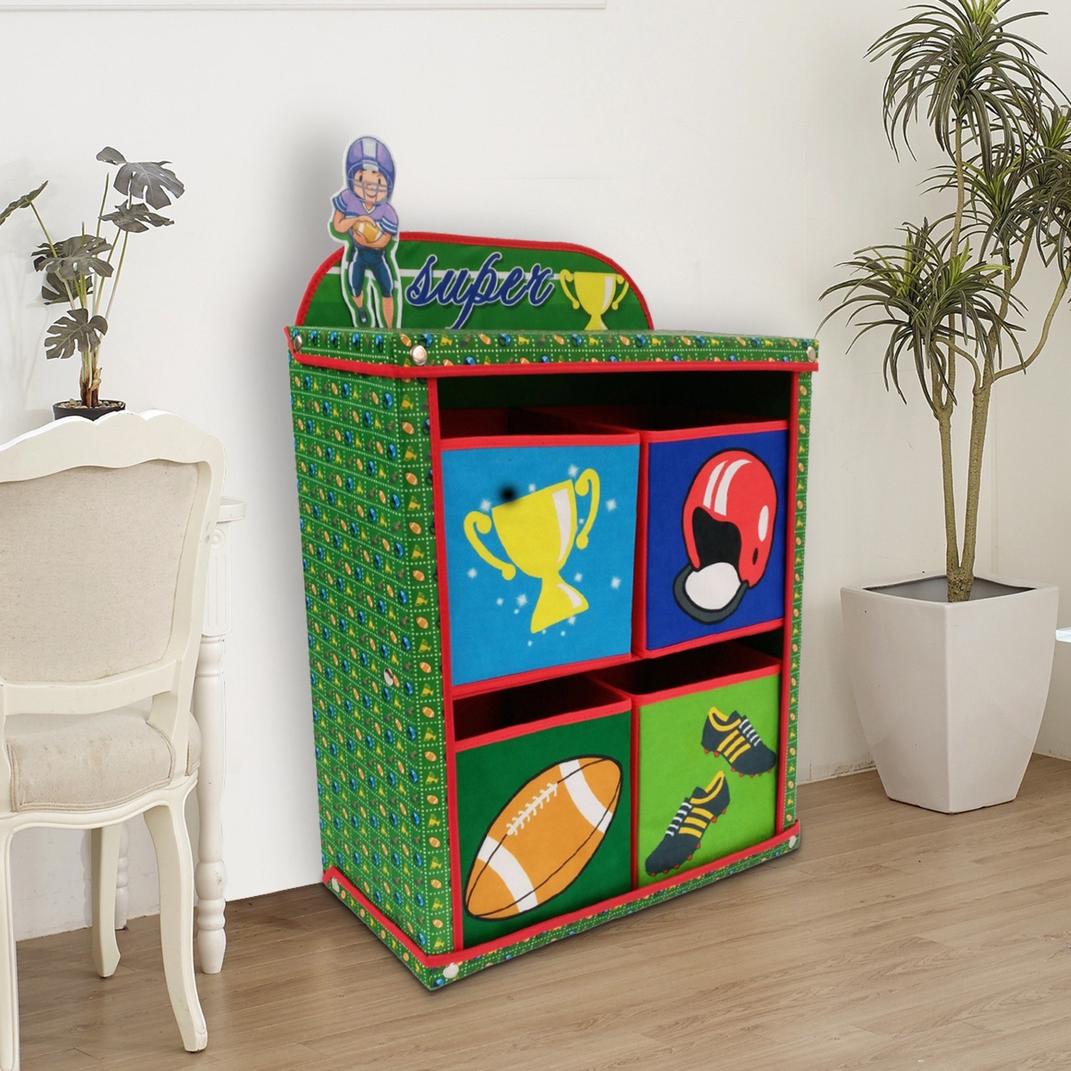 Joy Super Player Storage Box with 4 Compartments-hbxbedroom-bedroomaccessories-bedroomstorage-image-1