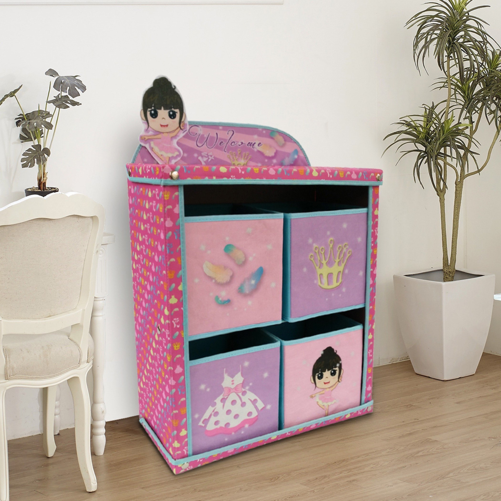 صندوق تخزين بيرفيكت برينسيس بـ4 أقسام من جوي-hbxbedroom-bedroomaccessories-bedroomstorage-image-1