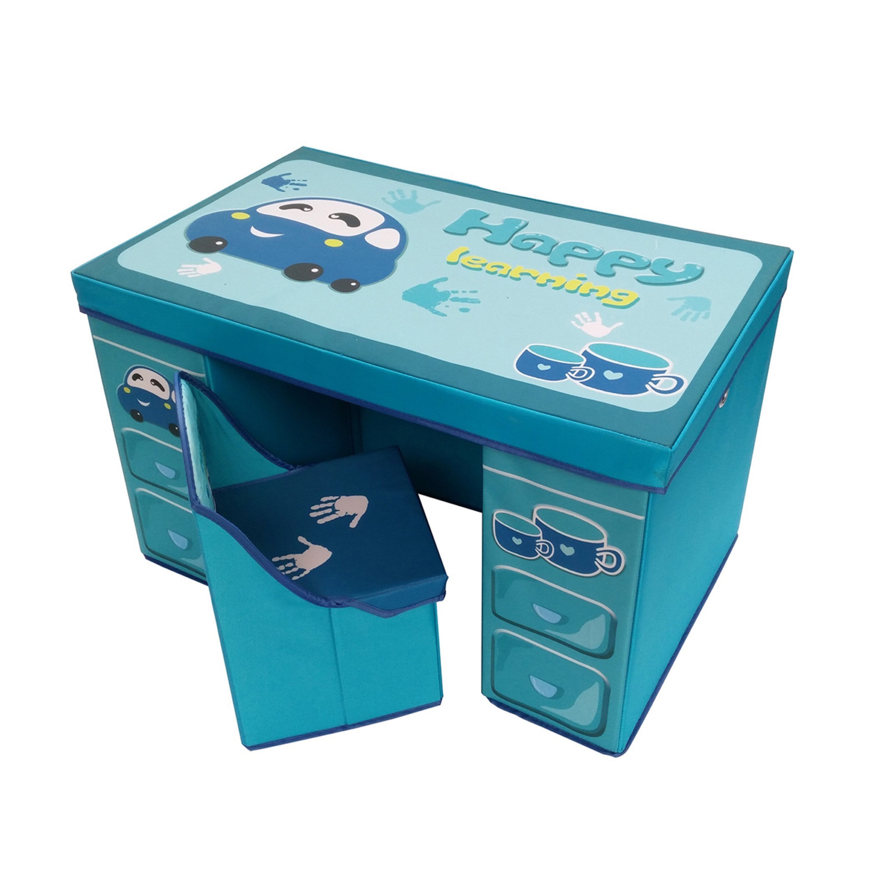 طقم طاولة تعليم قابلة للطي وكرسي بطبعات سيّارة من جوي-hbxkidsandyouth-playroom-stationery-image-2