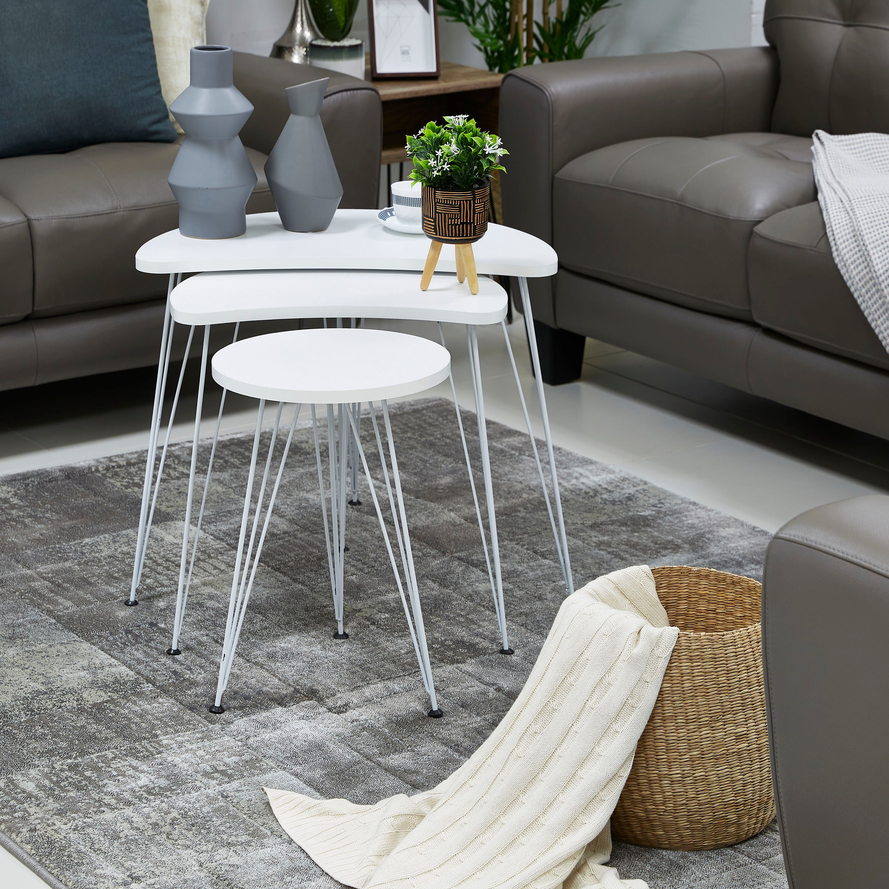 طقم طاولات متداخلة 3 قطع من كليمر-hbxfurniture-livingroom-nestingtables-image-4