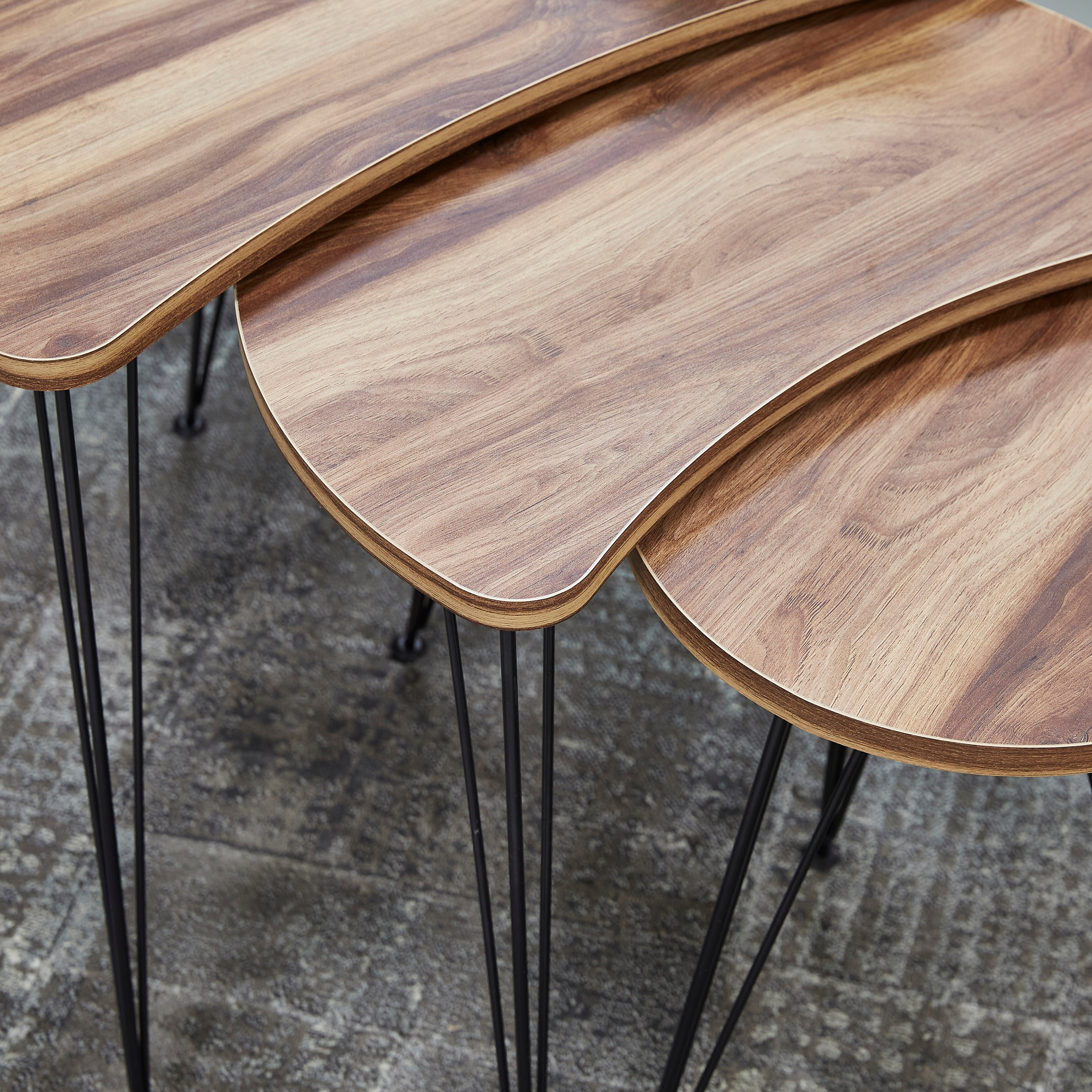طقم طاولات متداخلة 3 قطع من كليمر-hbxfurniture-livingroom-nestingtables-image-2