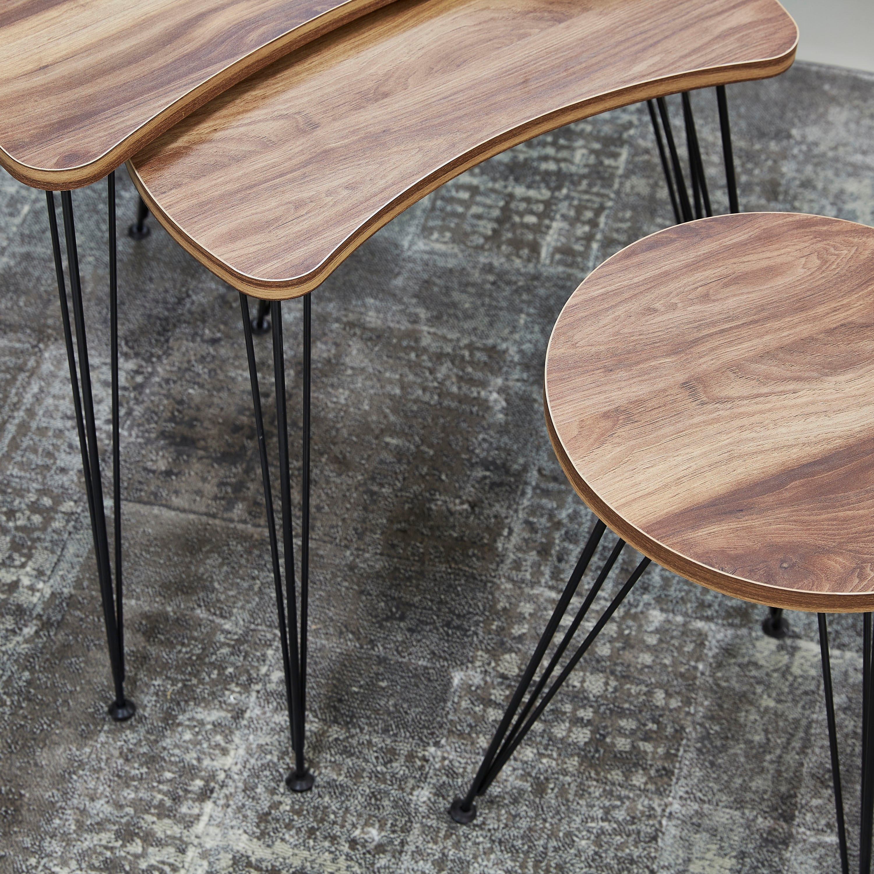 طقم طاولات متداخلة 3 قطع من كليمر-hbxfurniture-livingroom-nestingtables-image-3