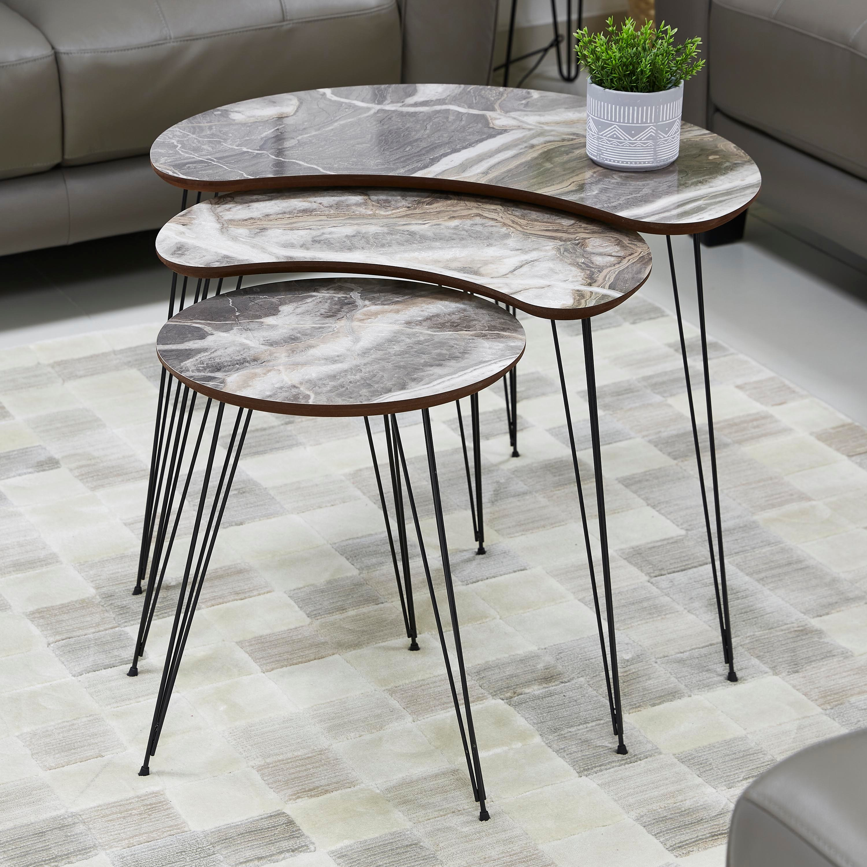 طقم طاولات متداخلة 3 قطع من بابلو-hbxfurniture-livingroom-nestingtables-image-1