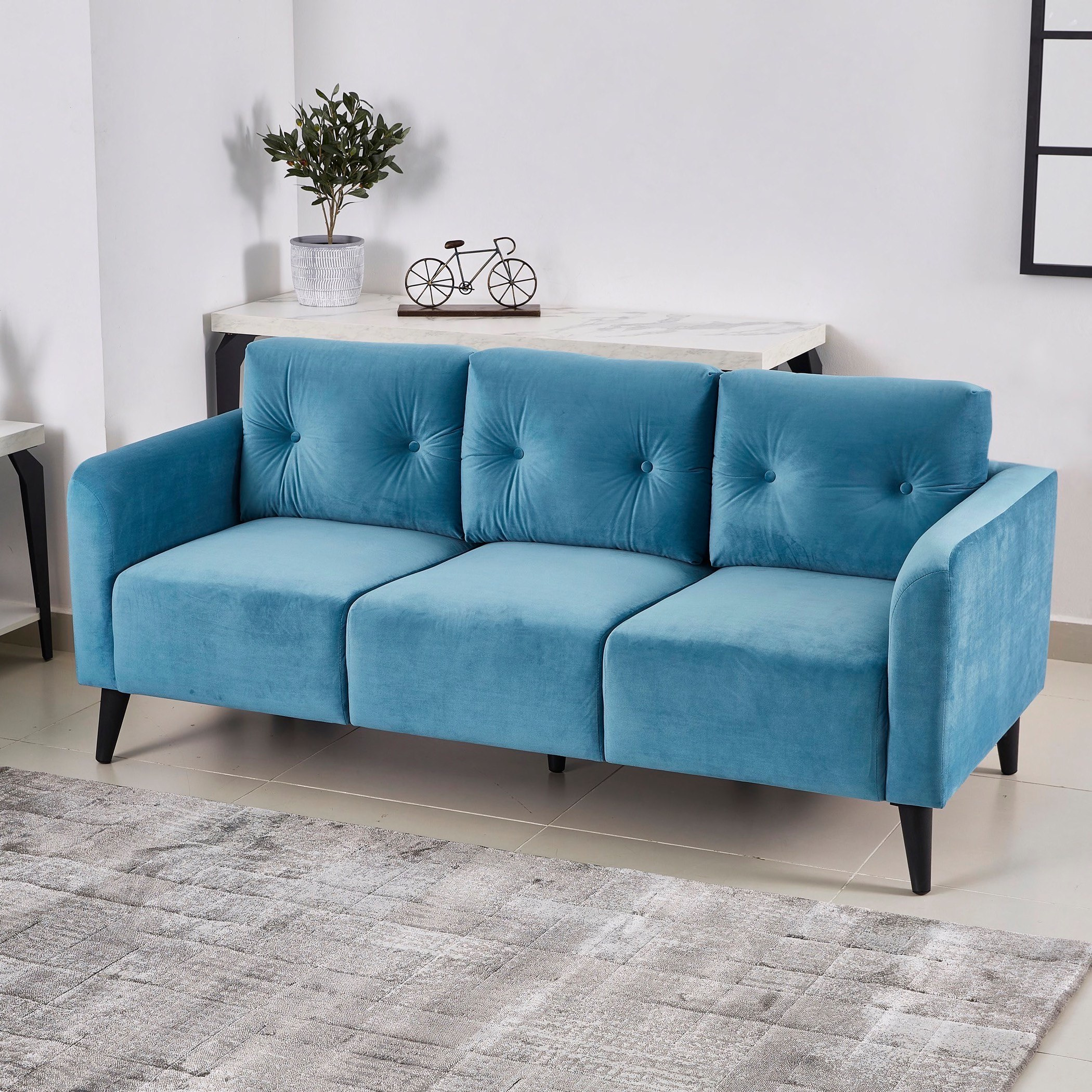 طقم كنب مخملي 3+2 مقاعد من ترافيس-hbxlivingroom-sofasandarmchairs-sofas-image-3