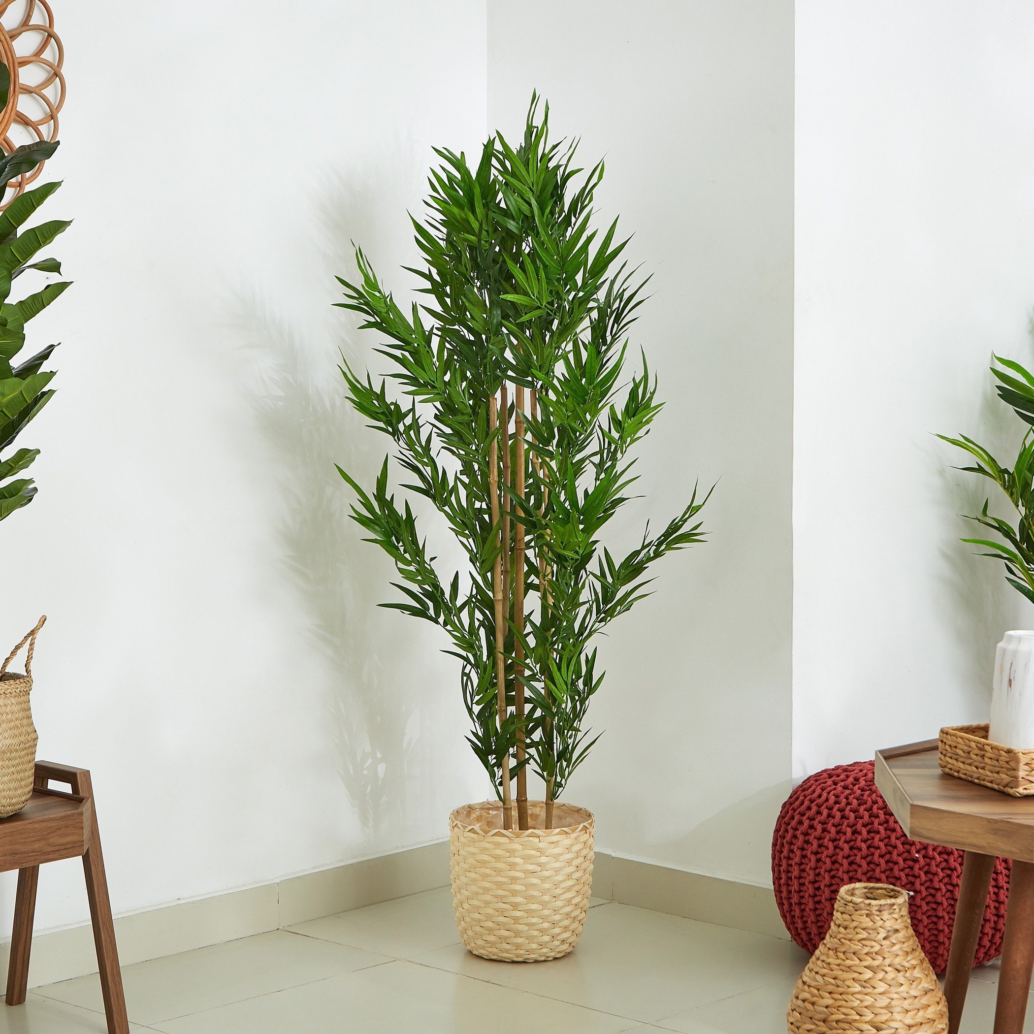 Cyara Bamboo Tree with Pot - 155 cm-hbxdecorandfurnishings-homeaccessories-artificialflowersandplants-image-2