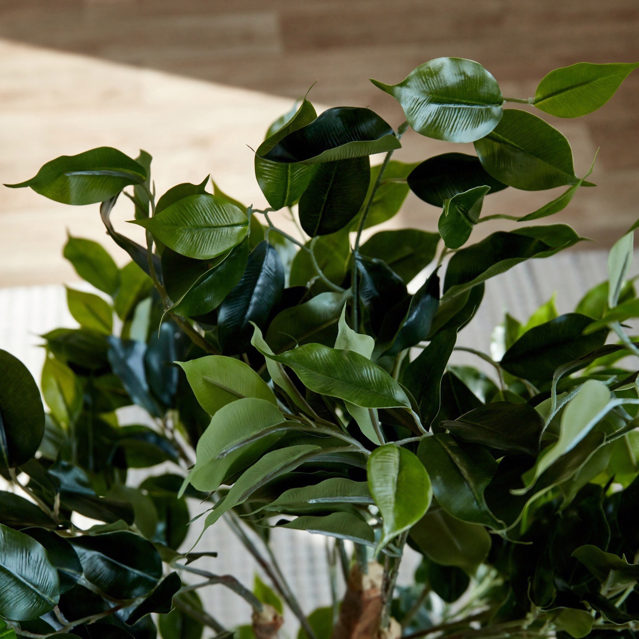 Cyara Wooden Trunk Ficus Tree with Pot - 90 cm-hbxdecorandfurnishings-homeaccessories-artificialflowersandplants-image-3
