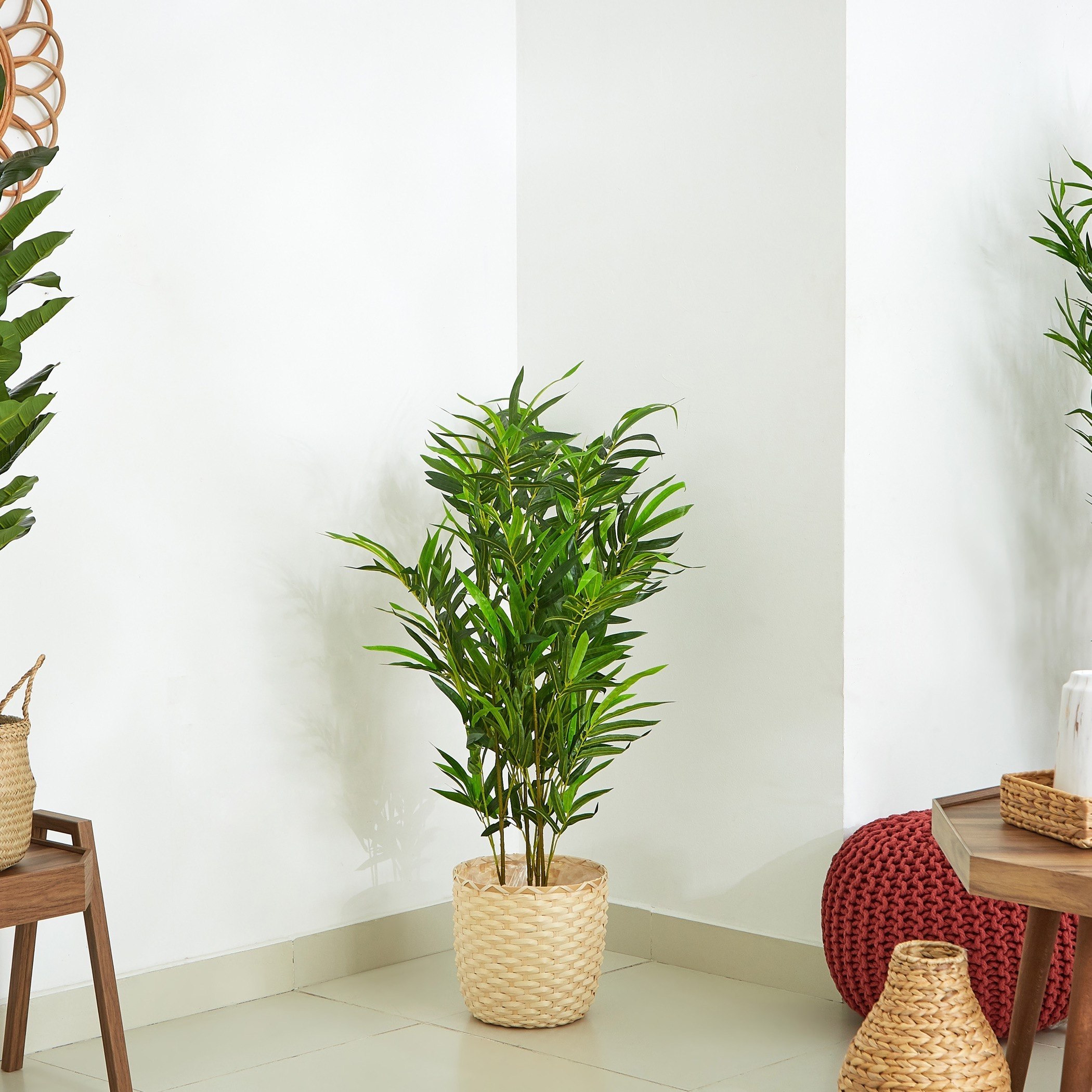 Cyara Bamboo Tree with Pot - 120 cm-hbxdecorandfurnishings-homeaccessories-artificialflowersandplants-image-2