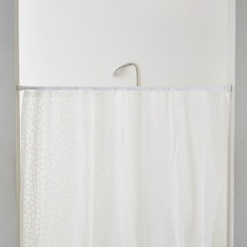 Granta Extendable Shower Curtain Pole - 130x240 cm-Curtain Rods-image-0