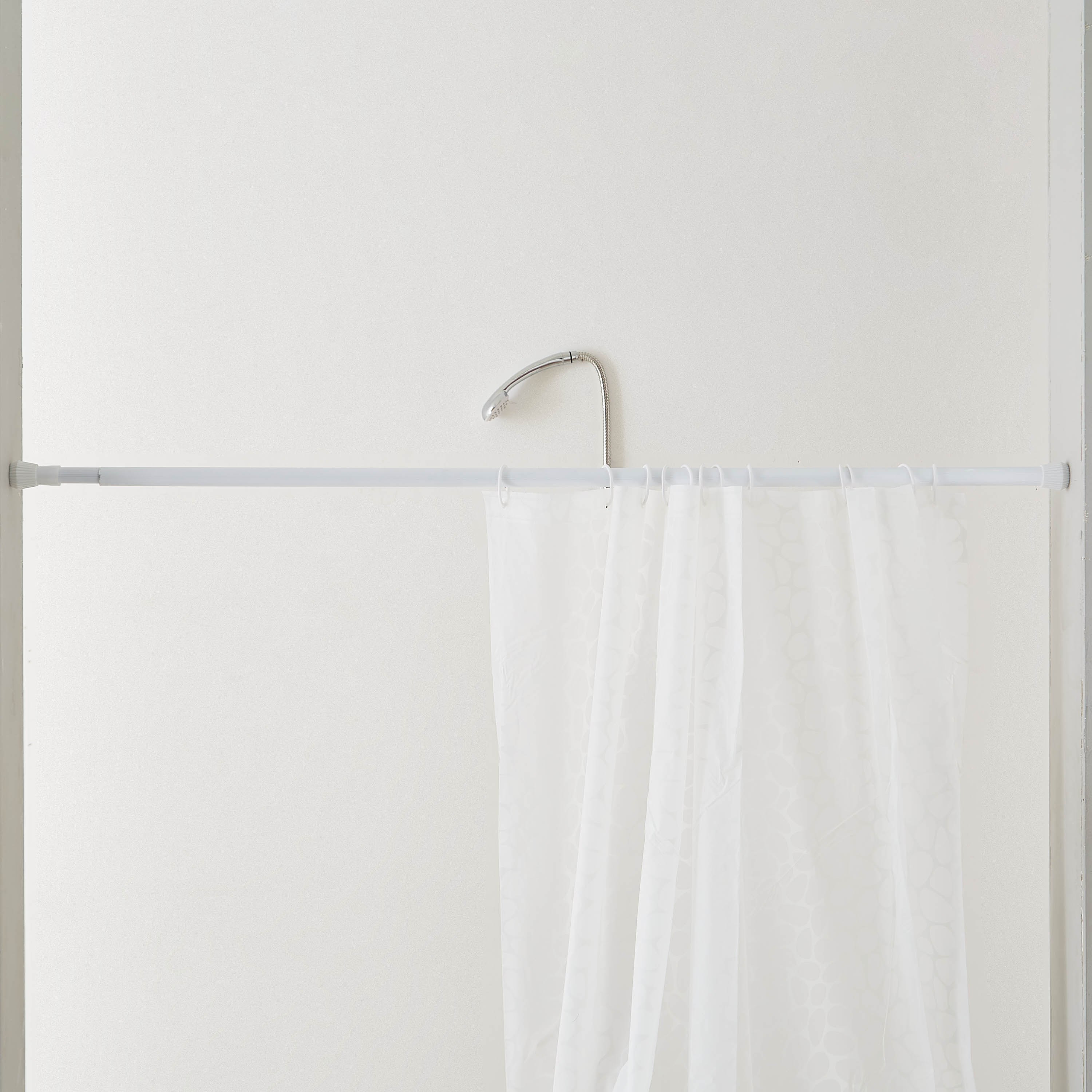 Granta Extendable Shower Curtain Pole - 130x240 cm-hbxbathroom-curtainsandrods-curtainrods-image-2