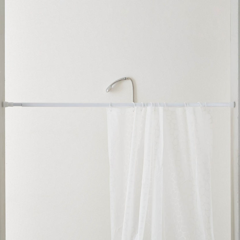 Granta Extendable Shower Curtain Pole - 130x240 cm-Curtain Rods-image-1