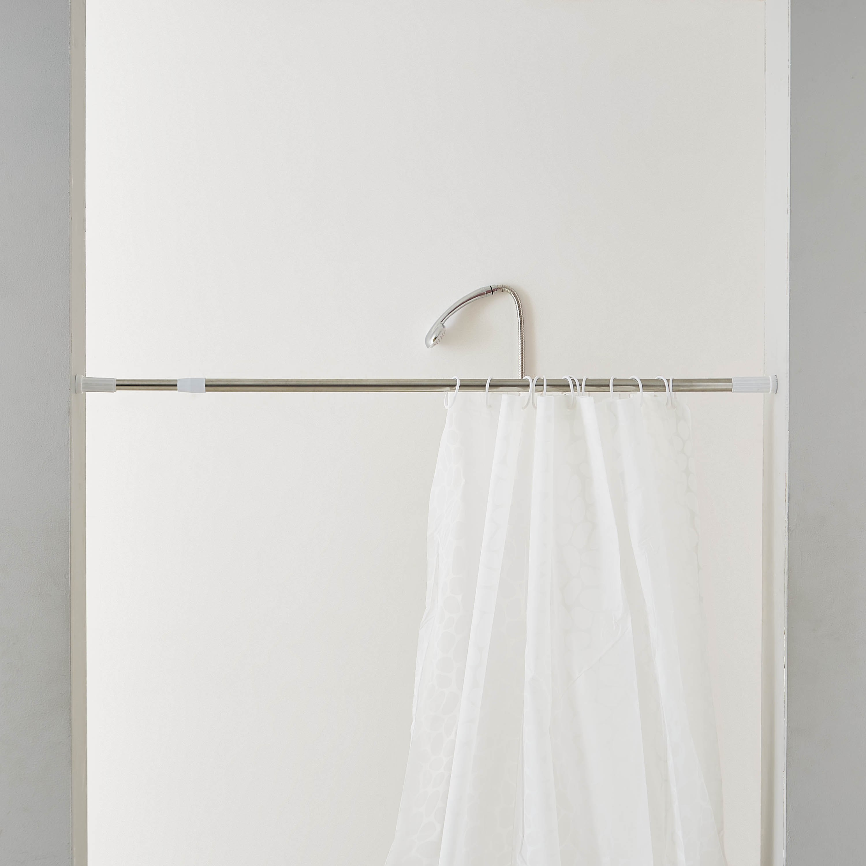 Granta Shower Curtain Pole - 104-190 cm-hbxbathroom-curtainsandrods-curtainrods-image-2