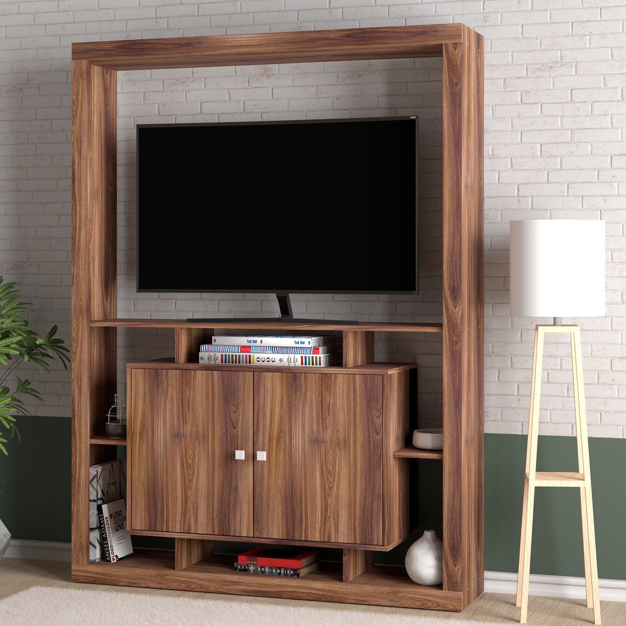 Clova 2-Door Wall Unit for TVs up to 50 inches-hbxlivingroom-mediaunitsandstorage-wallunits-image-1