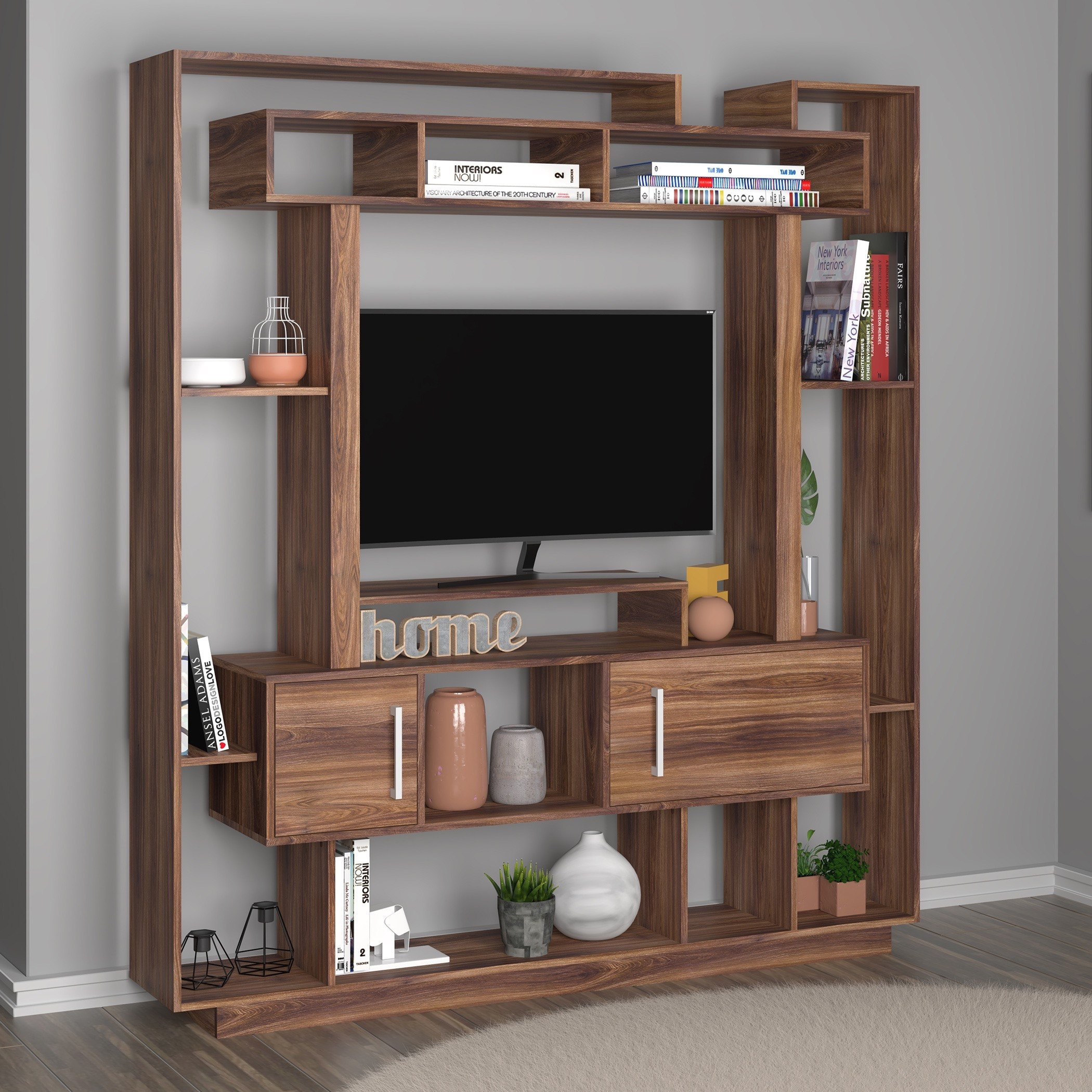 وحدة حائط بابين للتلفزيونات حتى 42 بوصة من دايس-hbxlivingroom-mediaunitsandstorage-wallunits-image-1