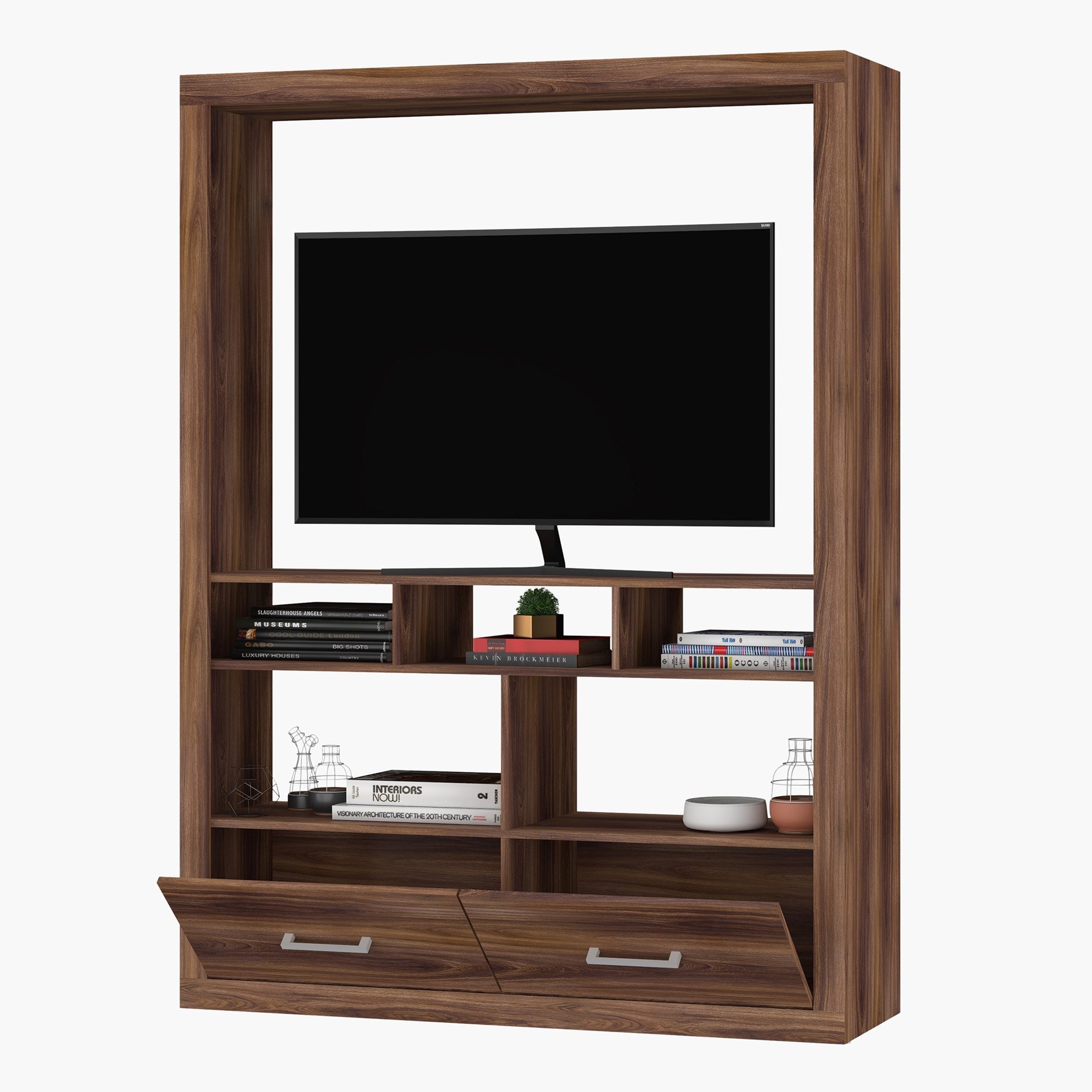 وحدة عرض متعددة الاستخدامات بدرجين للتلفزات حتى 48 بوصة من إلجين-hbxlivingroom-mediaunitsandstorage-wallunits-image-2
