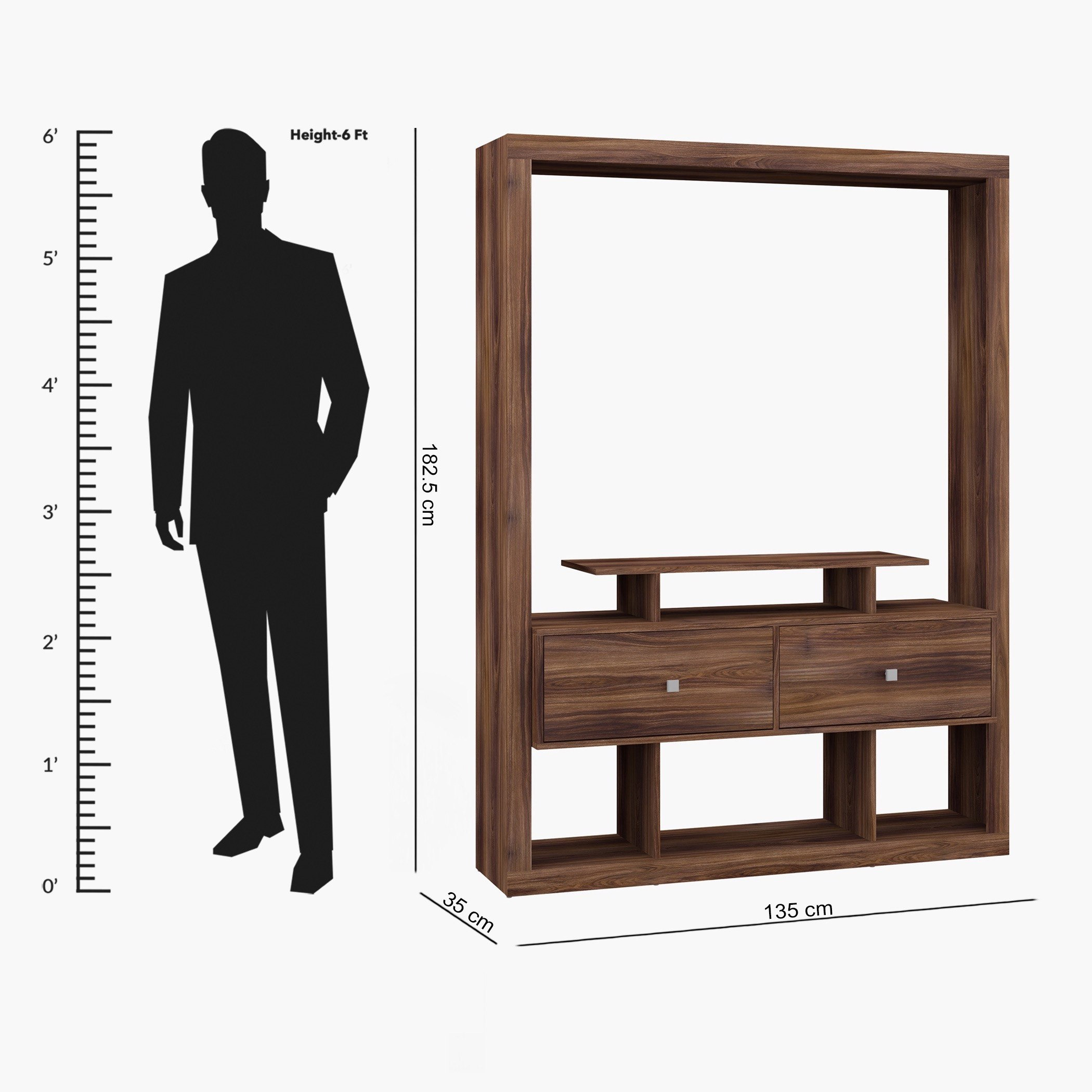 وحدة عرض متعددة الاستخدامات بدرجين للتلفزات حتى 48 بوصة من ماكسين-hbxlivingroom-mediaunitsandstorage-wallunits-image-4