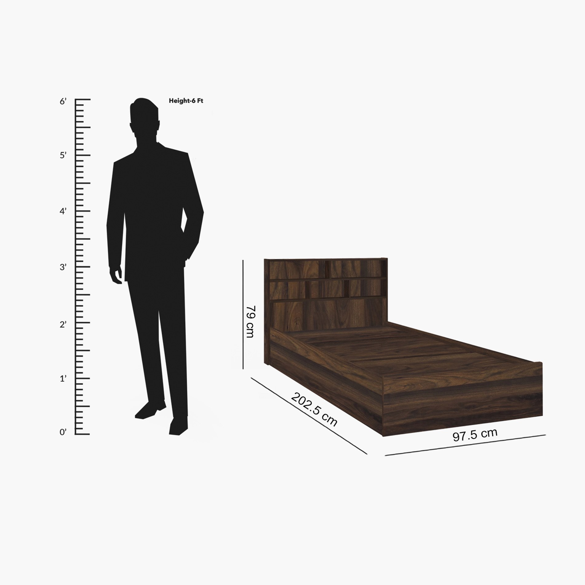 سرير فردي مع لوح رأسي بمساحة تخزين - كولتورب أجاتا من موڤو - 90x190 سم-hbxfurniture-bedsandbedsets-beds-single-image-5