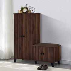 Montoya Shoe Cabinet with PVC Seating for up to 23 Pairs