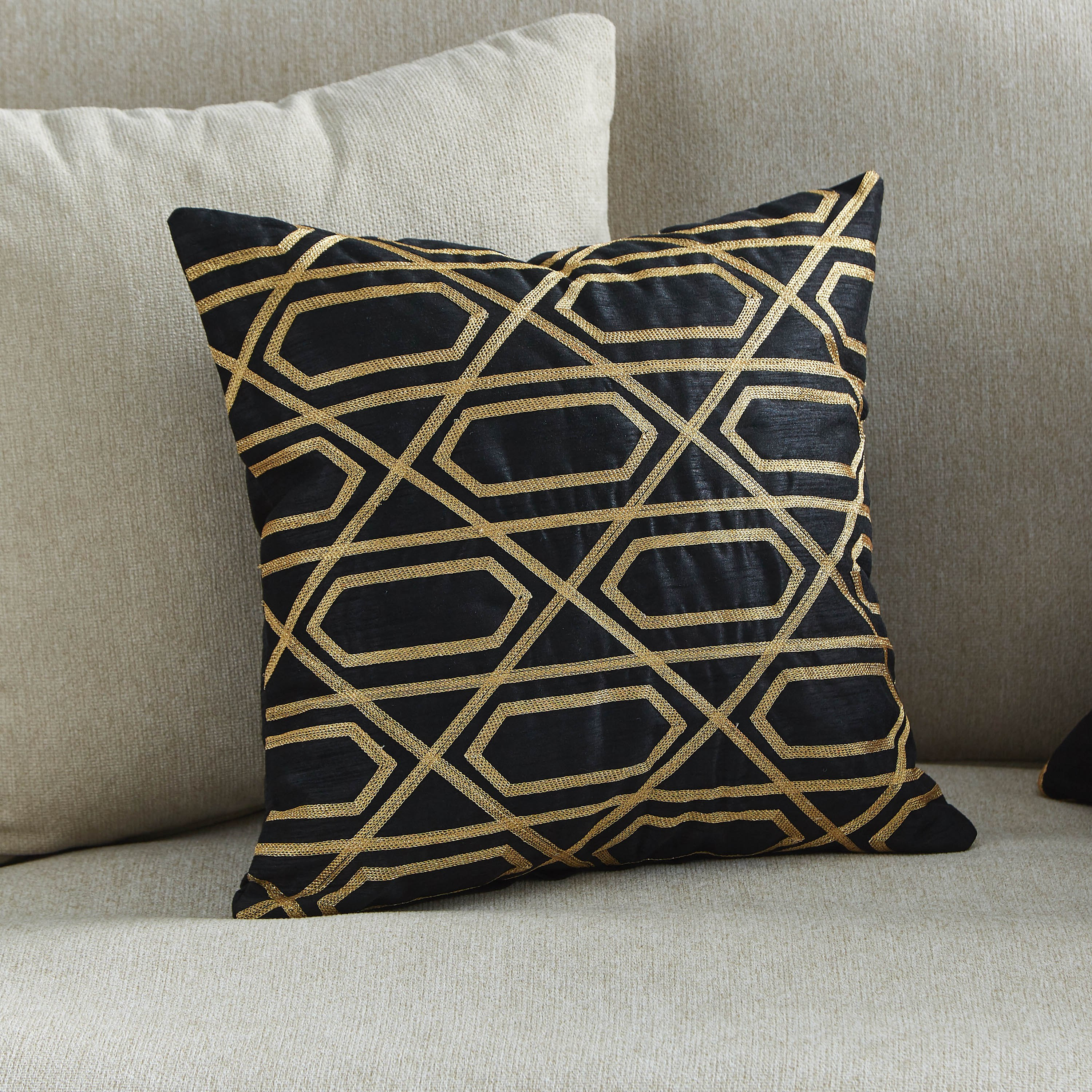 غطاء وسادة مطرّز من دوبيوني - 40x40 سم-hbxhomeware-cushionsandcovers-cushioncovers-image-1