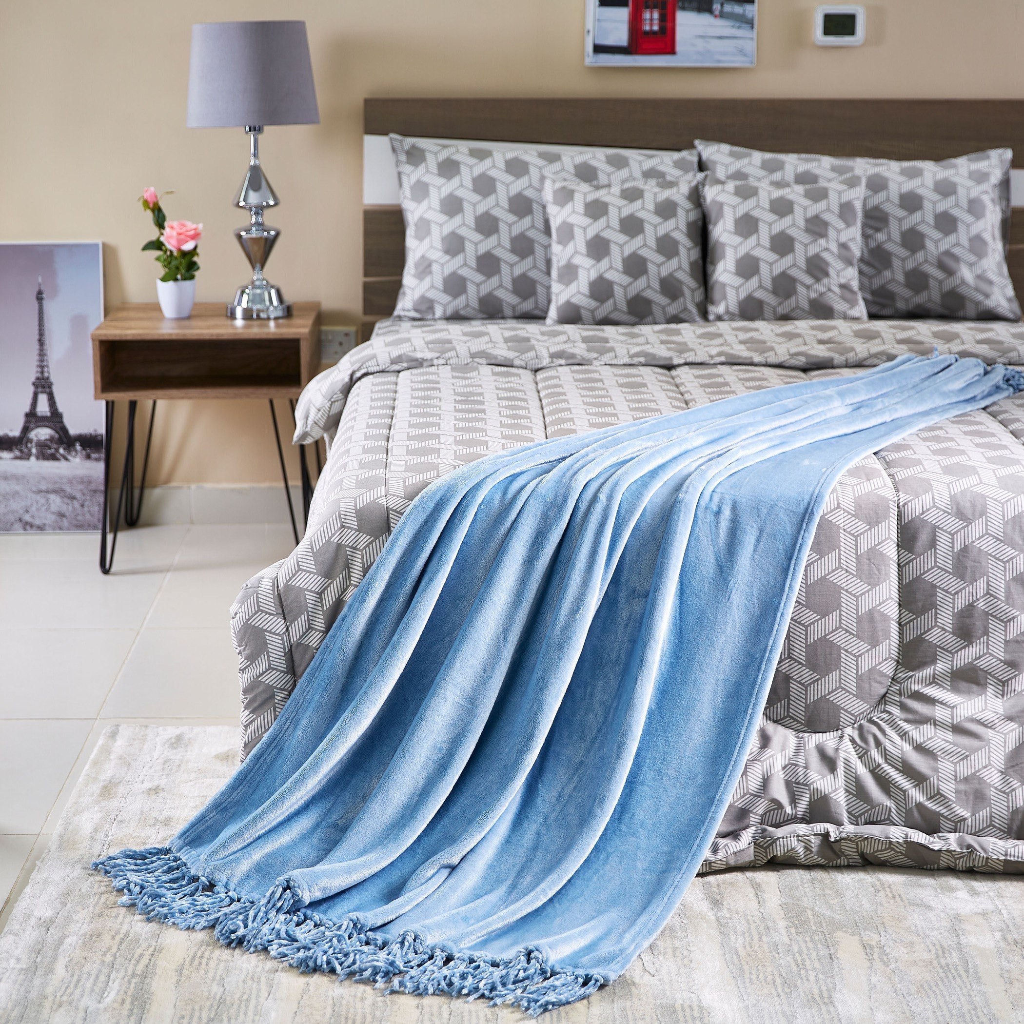 Bella Solid Micro Flannel Throw - 127x177 cm-hbxhomeware-hbxbedroom-image-4