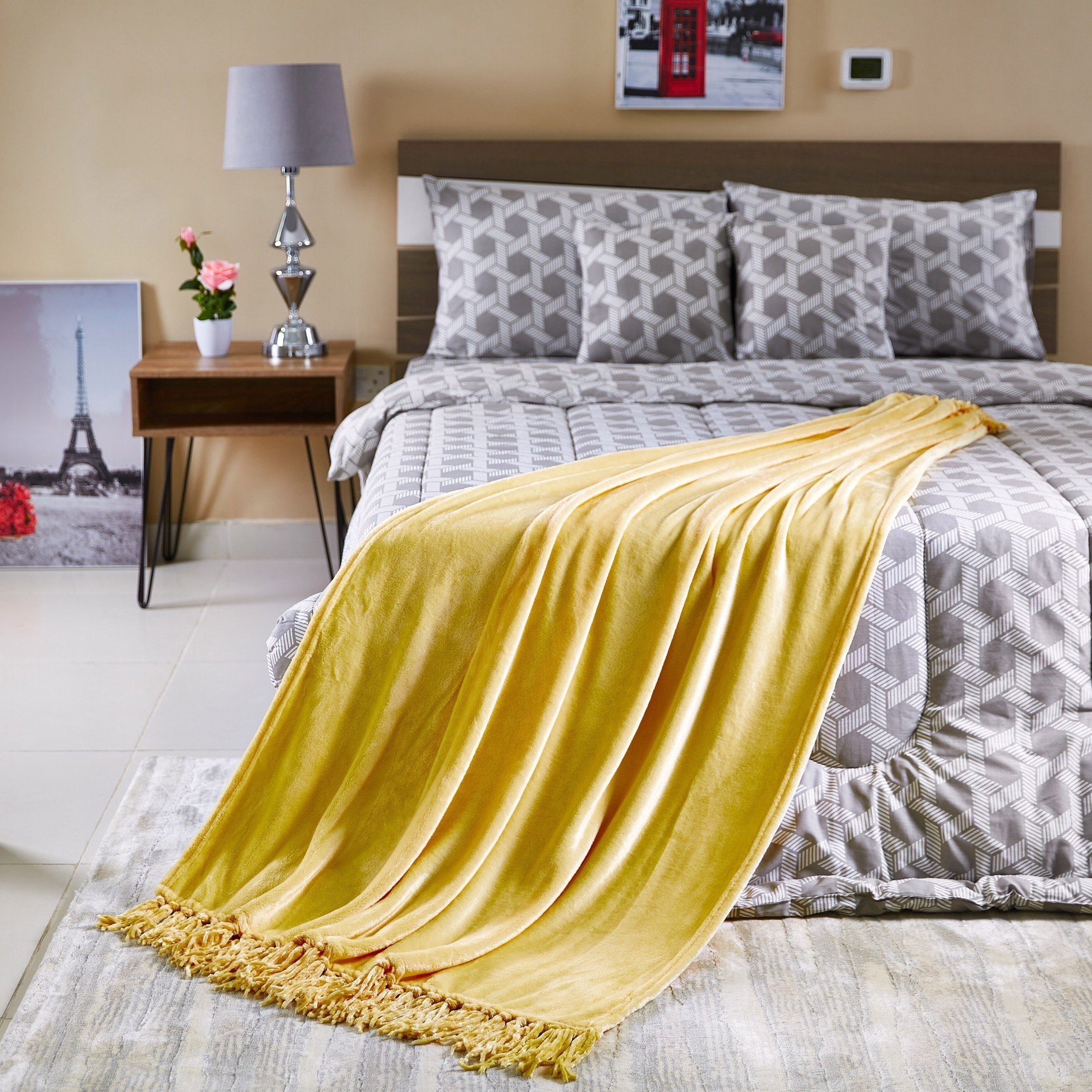 Bella Solid Micro Flannel Throw - 127x177 cm-hbxhomeware-hbxbedroom-image-4