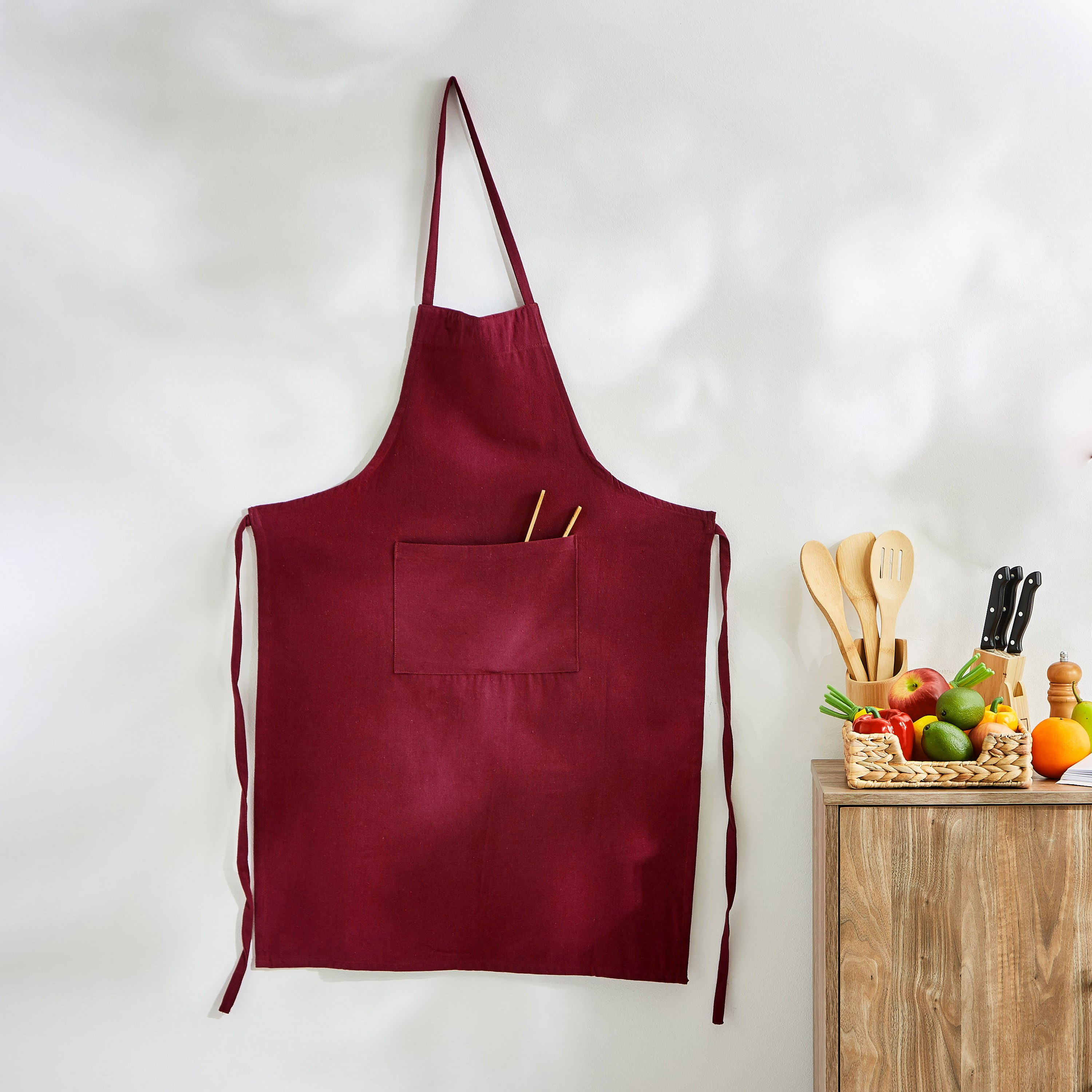 UNI Cotton Solid Apron-hbxhomeware-kitchenware-kitchenlinens-image-1